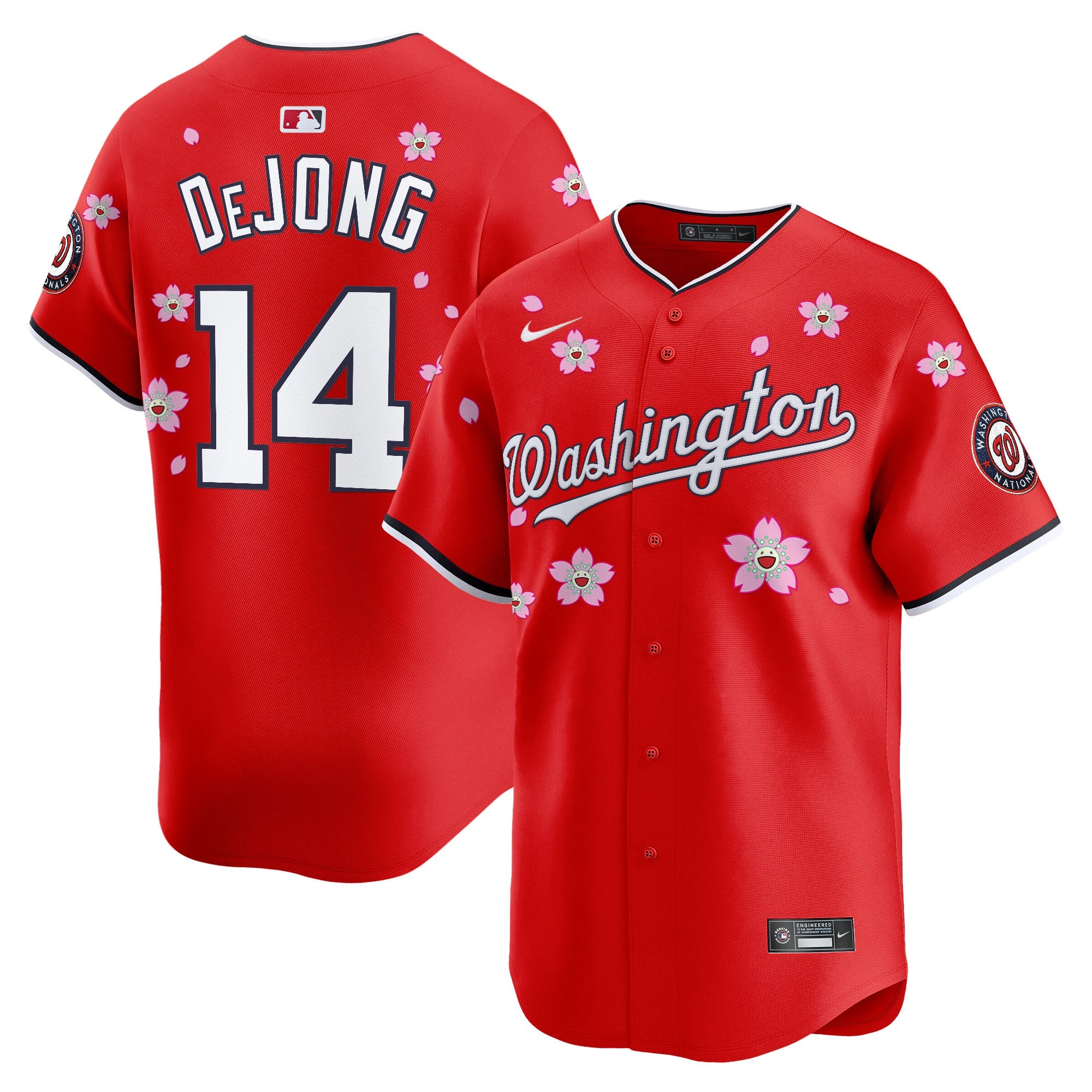 Men’s Washington Cherry Blossom Vapor Premier Limited Jersey – Stitched