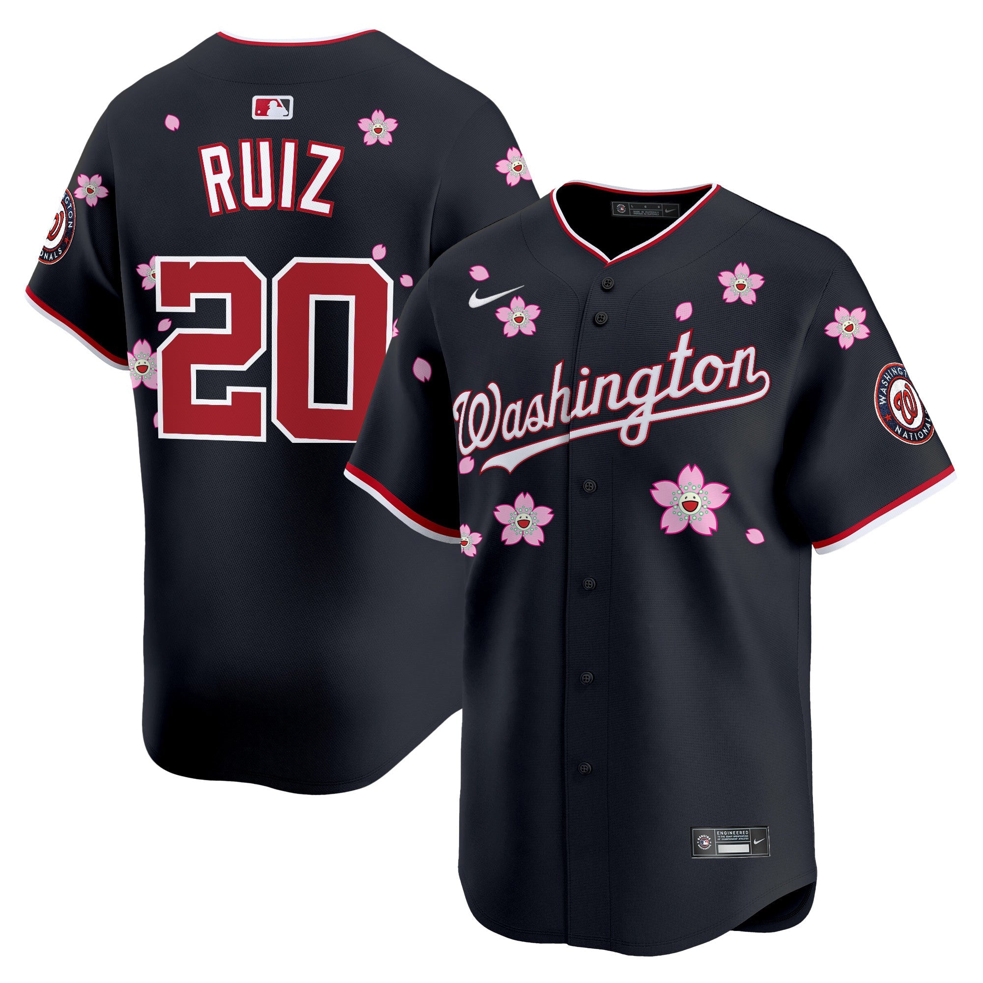 Men’s Washington Cherry Blossom Vapor Premier Limited Jersey – Stitched