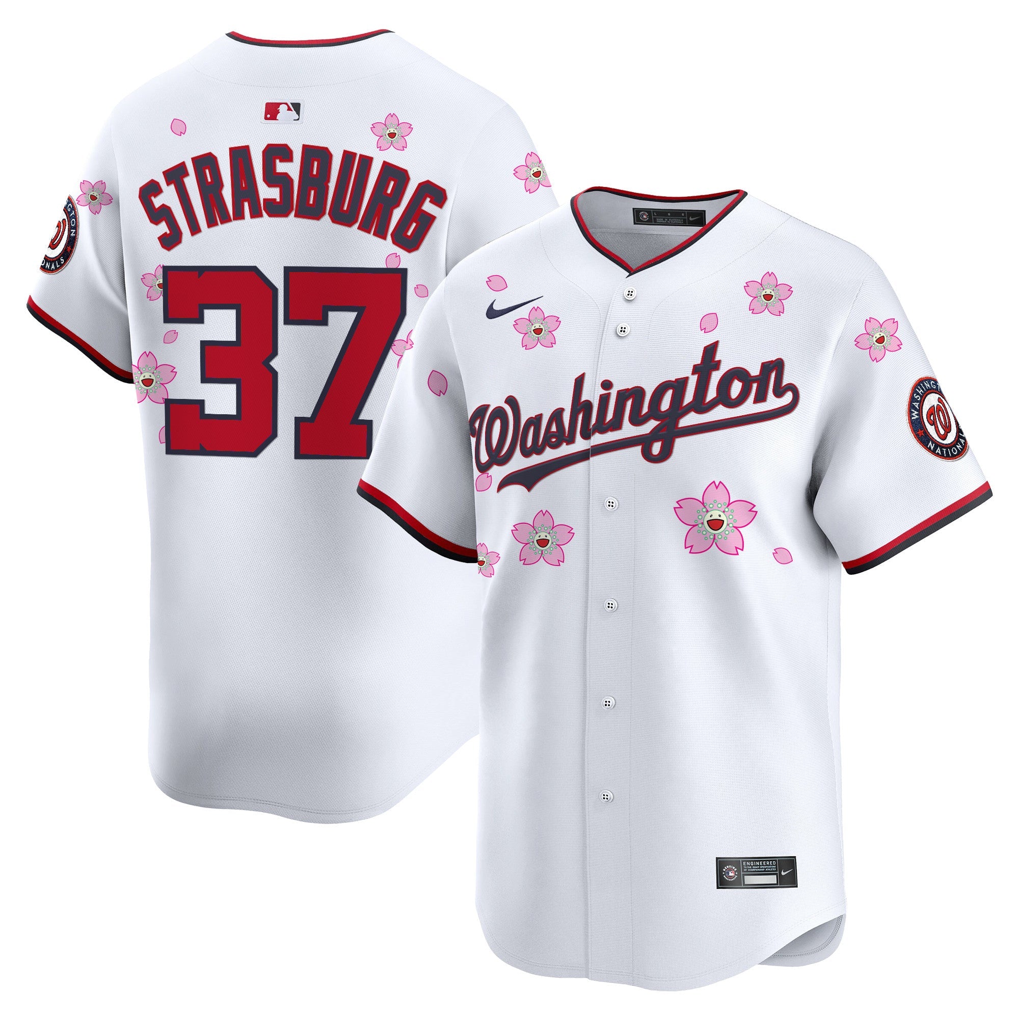 Men’s Washington Cherry Blossom Vapor Premier Limited Jersey – Stitched