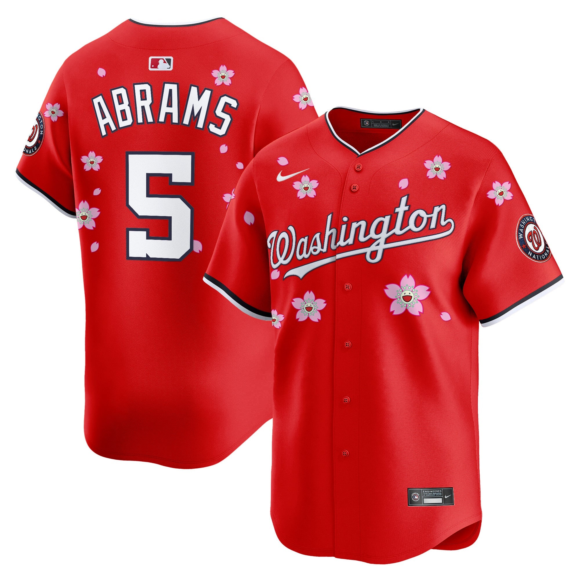Men’s Washington Cherry Blossom Vapor Premier Limited Jersey – Stitched