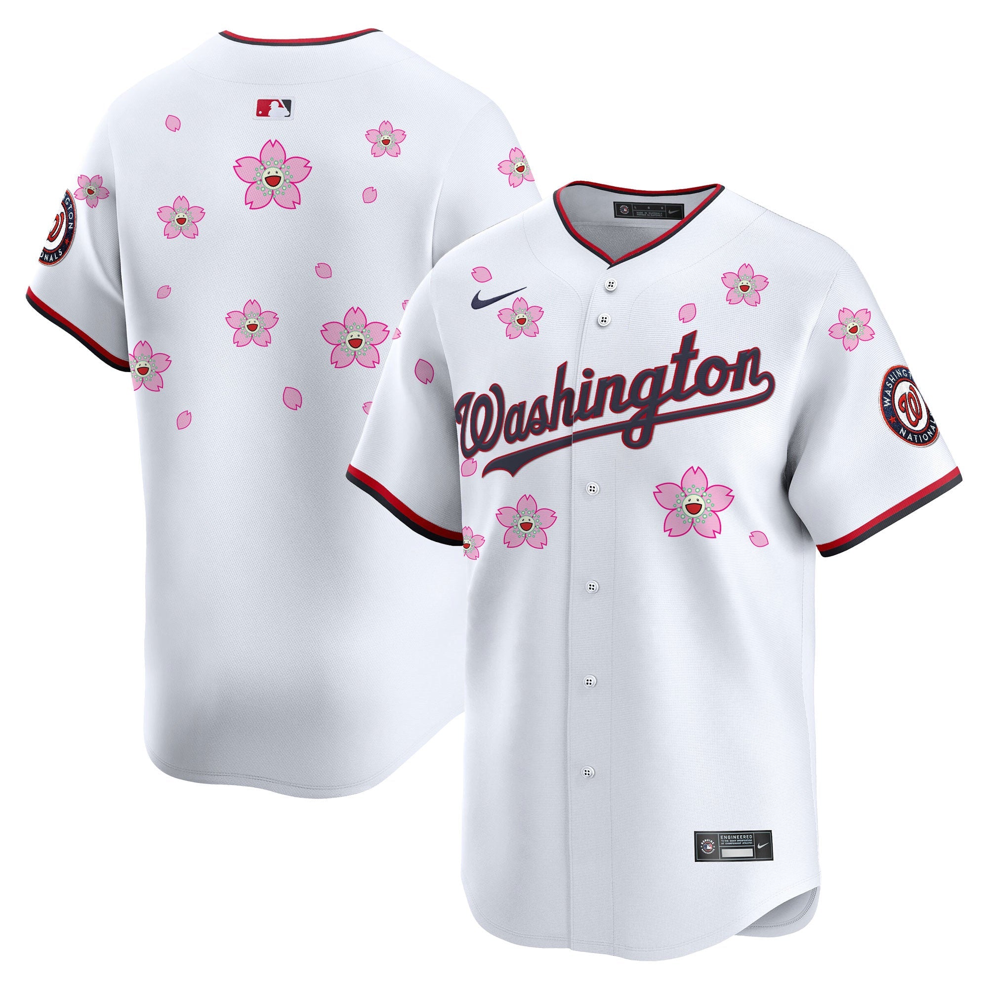 Men’s Washington Cherry Blossom Vapor Premier Limited Jersey – Stitched