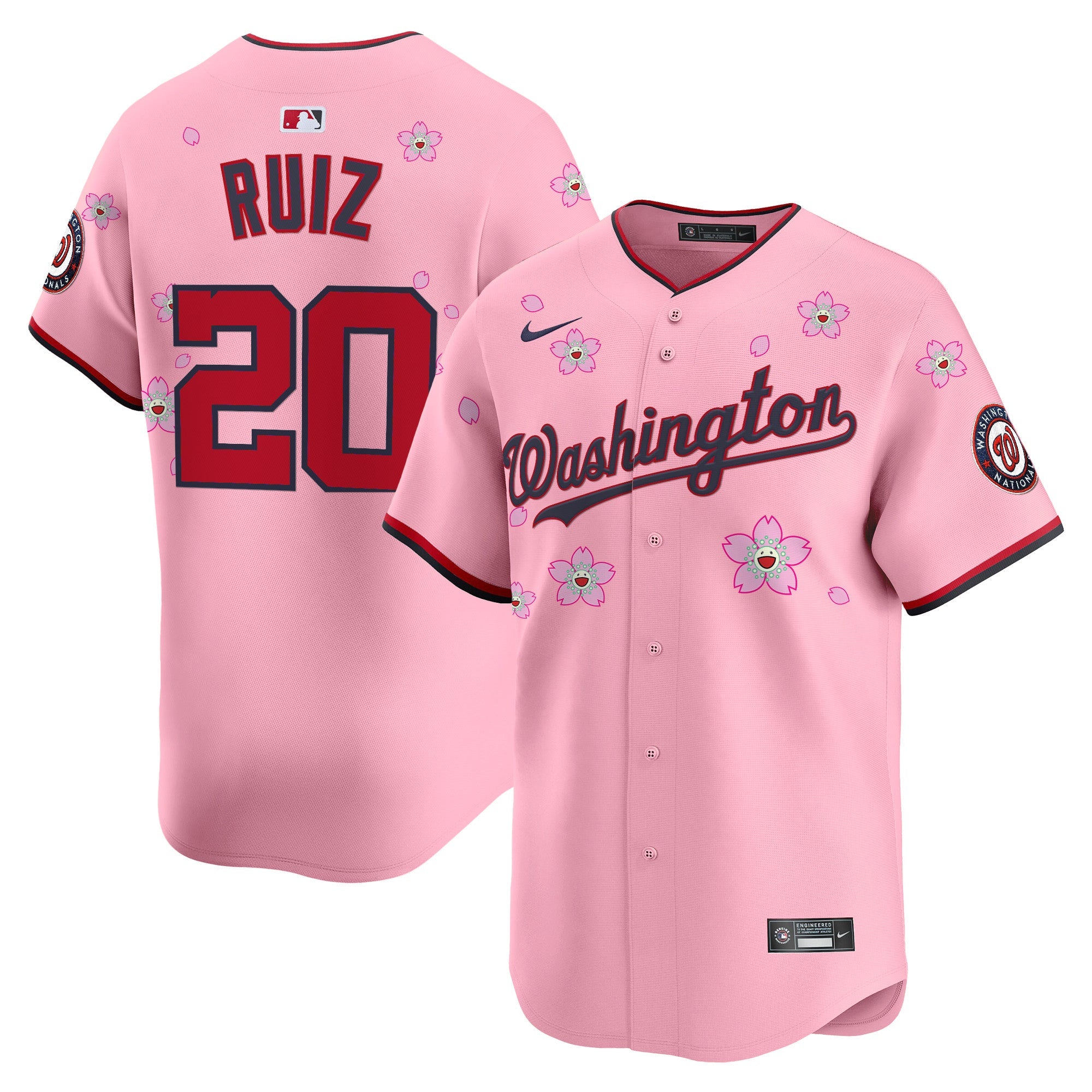 Men’s Washington Cherry Blossom Vapor Premier Limited Jersey – Stitched