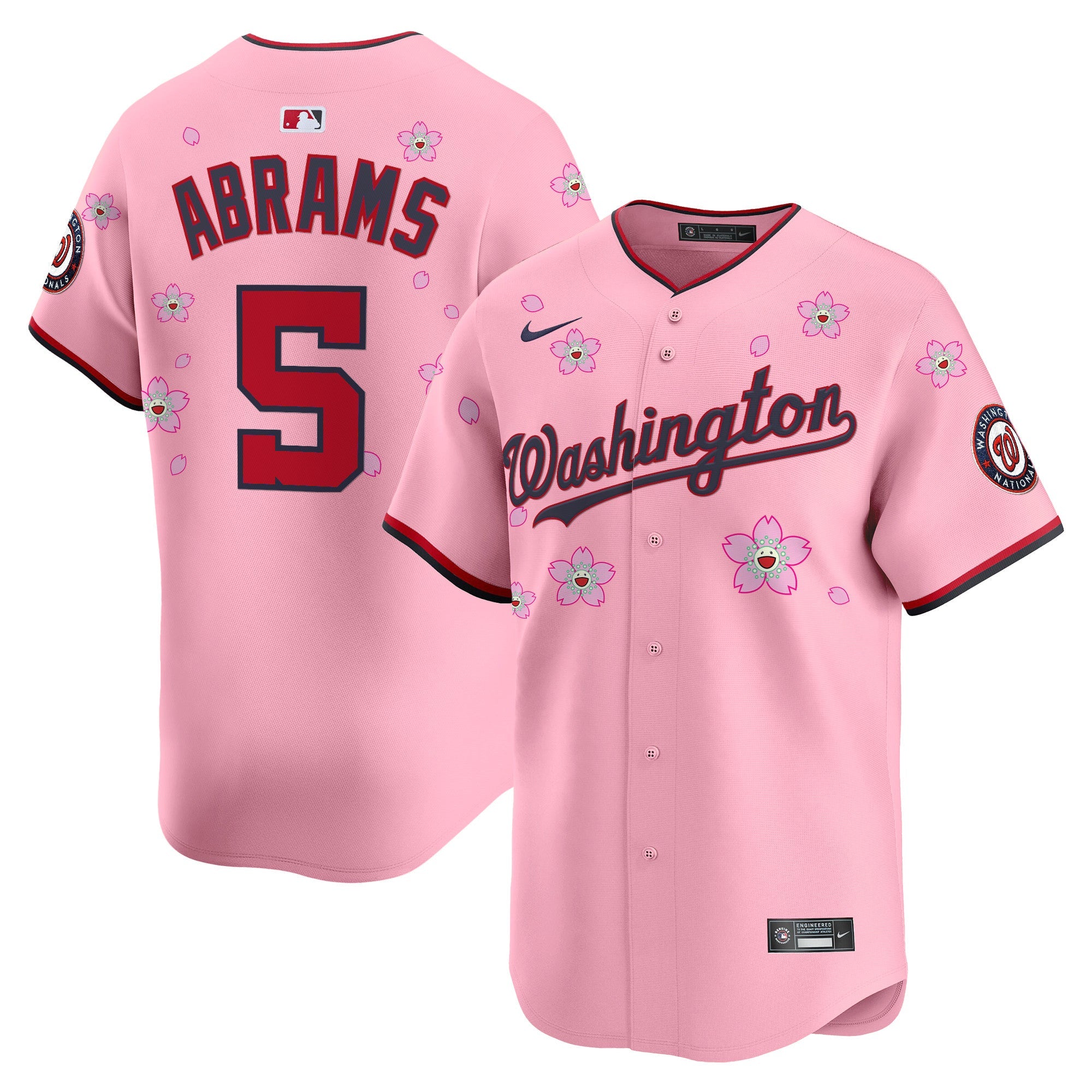 Men’s Washington Cherry Blossom Vapor Premier Limited Jersey – Stitched