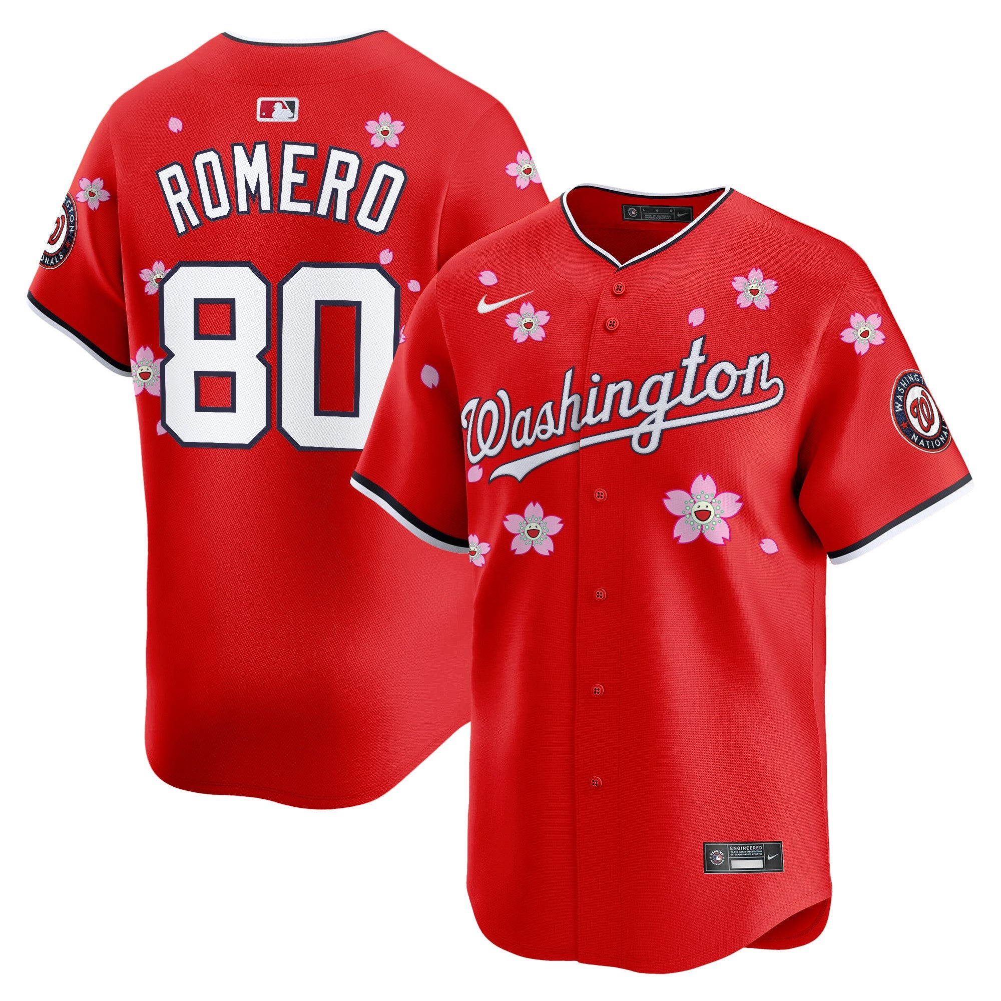 Men’s Washington Cherry Blossom Vapor Premier Limited Jersey – Stitched