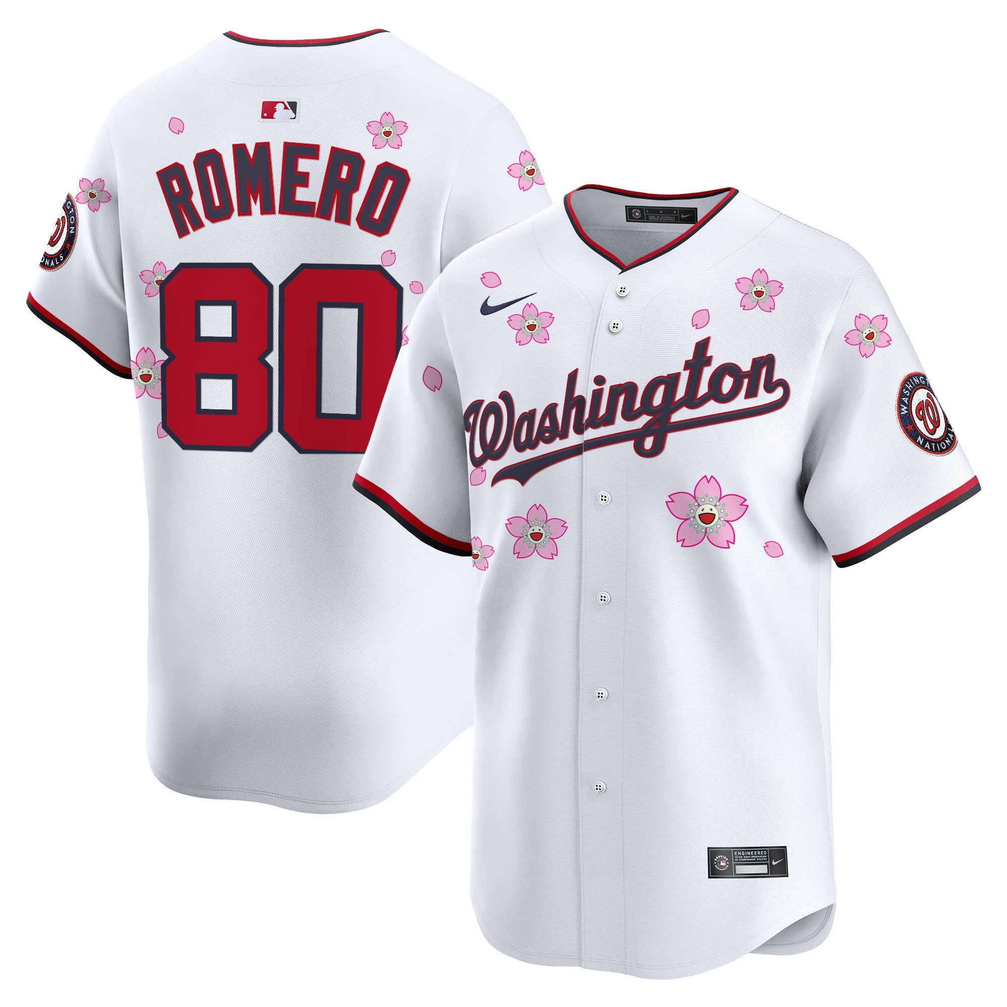 Men’s Washington Cherry Blossom Vapor Premier Limited Jersey – Stitched