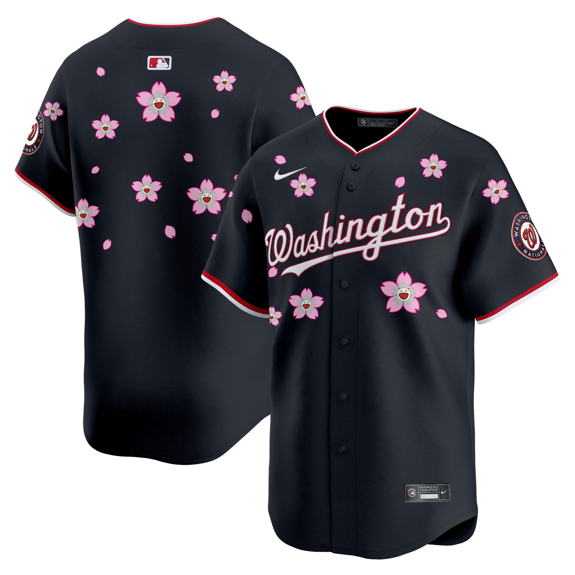 Men’s Washington Cherry Blossom Vapor Premier Limited Jersey – Stitched