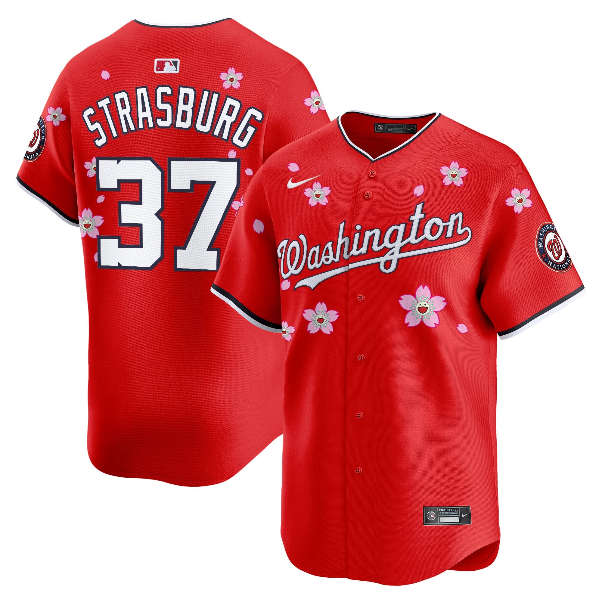 Men’s Washington Cherry Blossom Vapor Premier Limited Jersey – Stitched