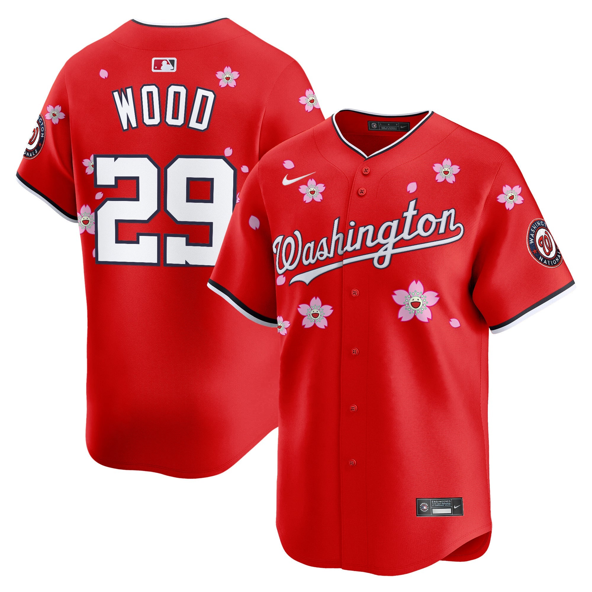 Men’s Washington Cherry Blossom Vapor Premier Limited Jersey – Stitched