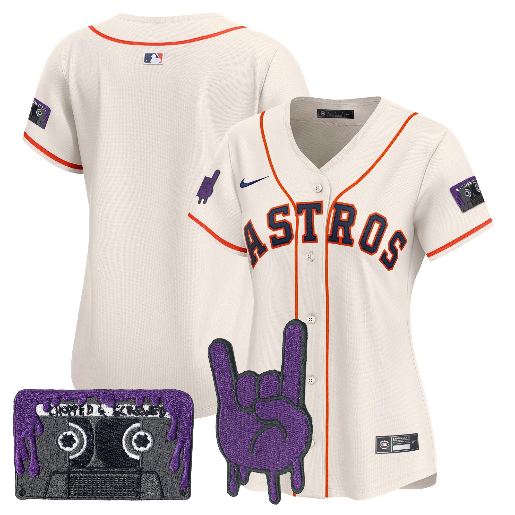 Women’s Houston DJ Screw Patch Vapor Premier Limited Jersey