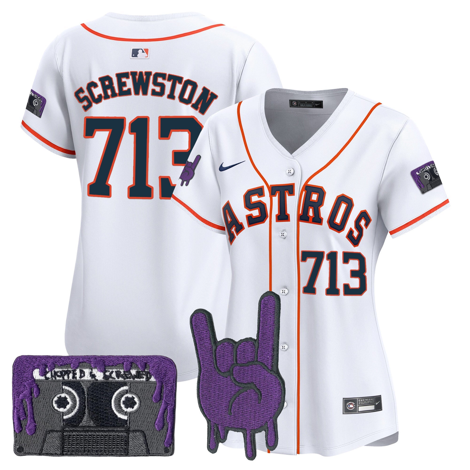 Women’s Houston DJ Screw Patch Vapor Premier Limited Jersey