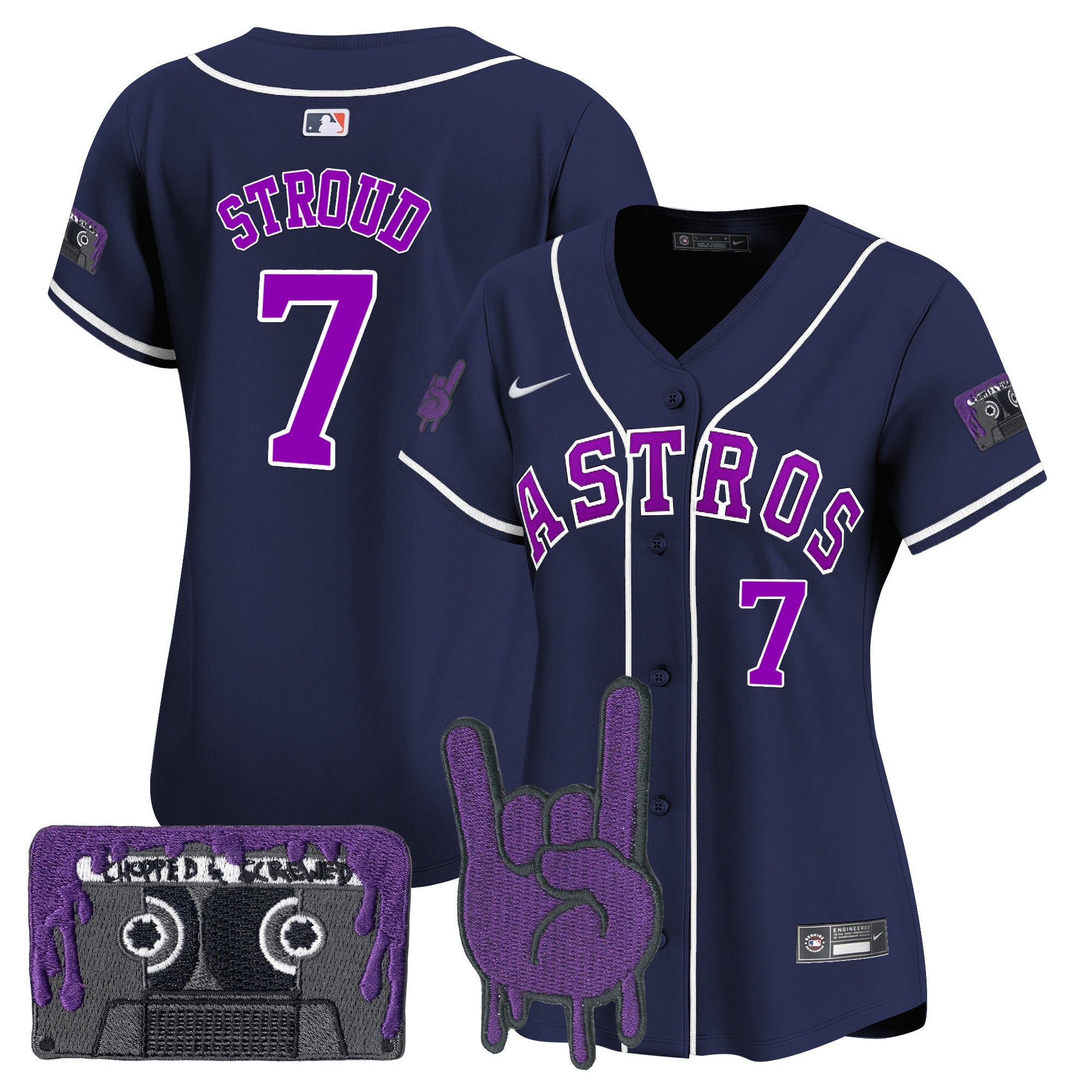 Women’s Houston DJ Screw Patch Vapor Premier Limited Jersey