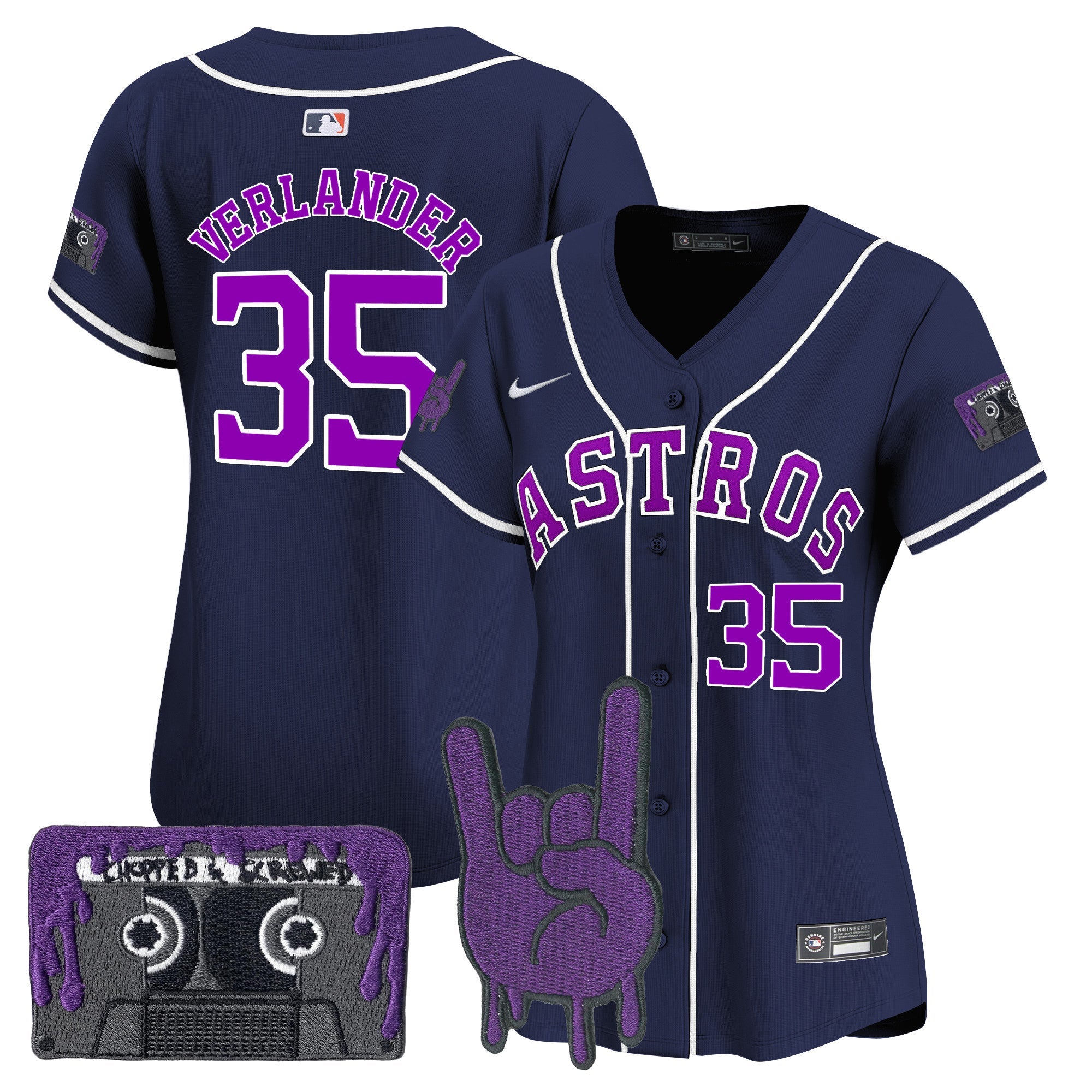 Women’s Houston DJ Screw Patch Vapor Premier Limited Jersey