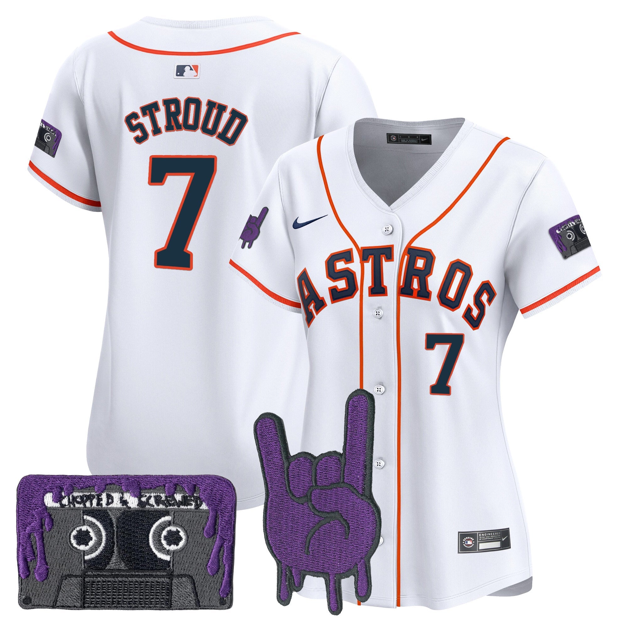 Women’s Houston DJ Screw Patch Vapor Premier Limited Jersey