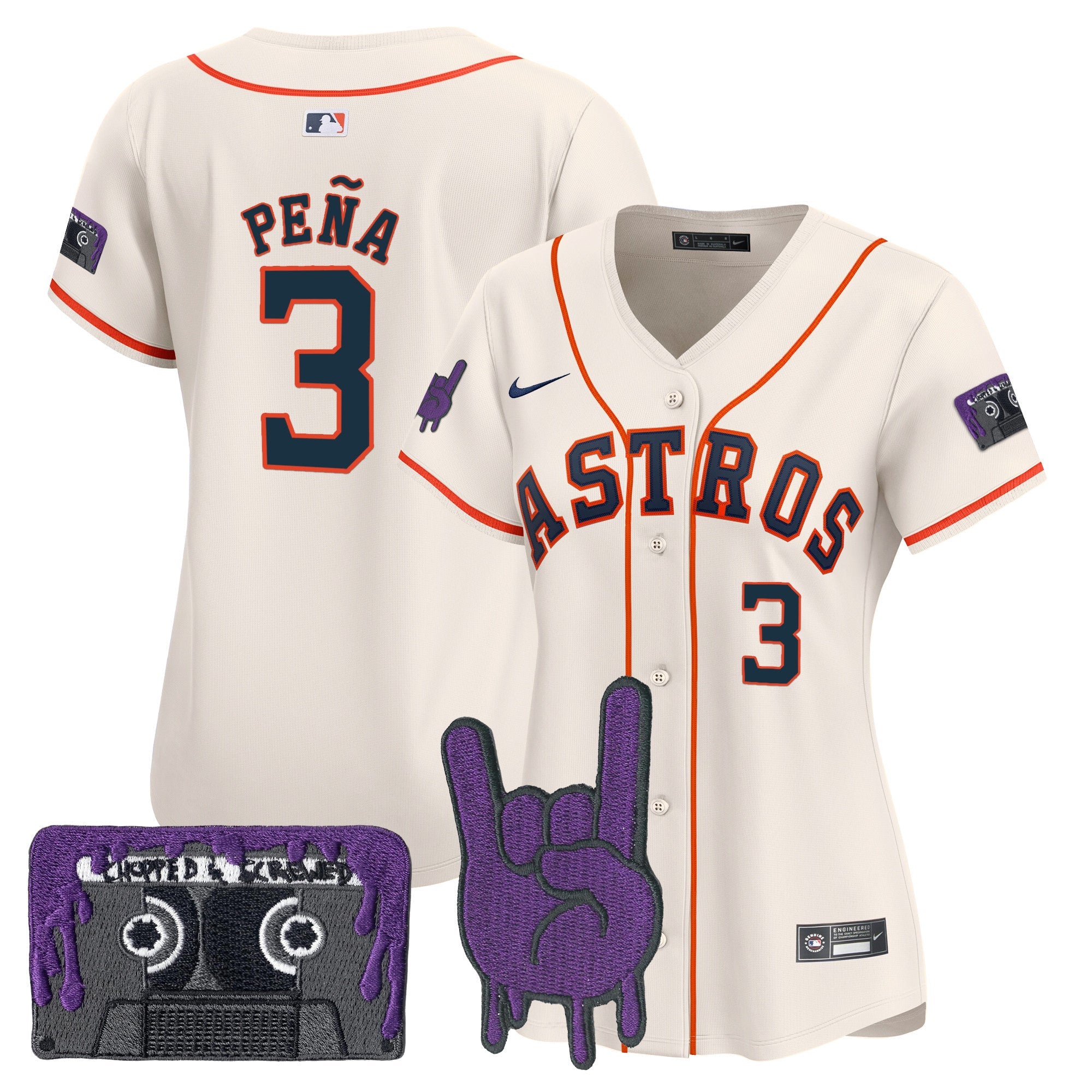Women’s Houston DJ Screw Patch Vapor Premier Limited Jersey