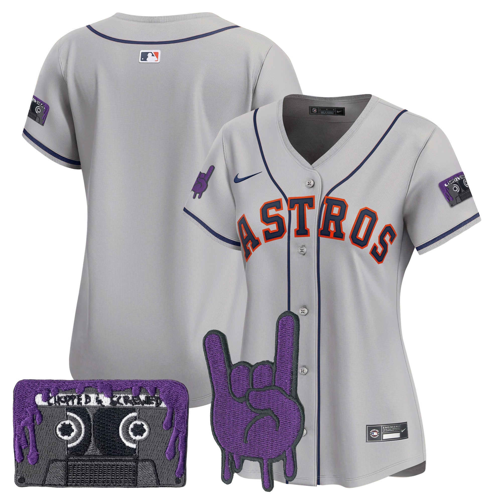 Women’s Houston DJ Screw Patch Vapor Premier Limited Jersey