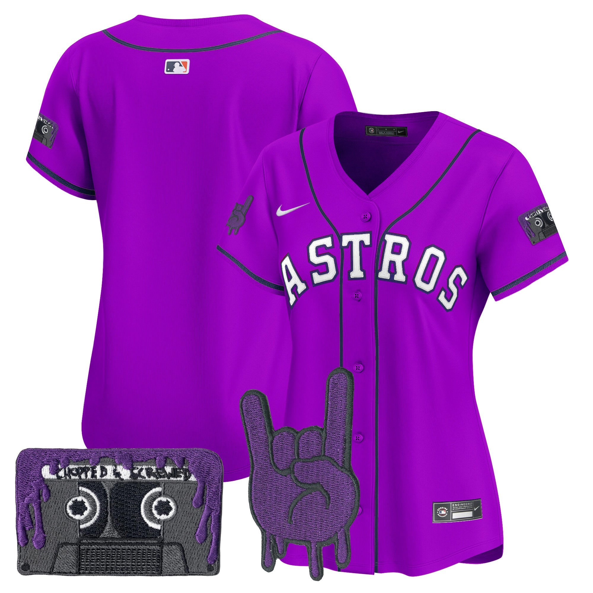 Women’s Houston DJ Screw Patch Vapor Premier Limited Jersey