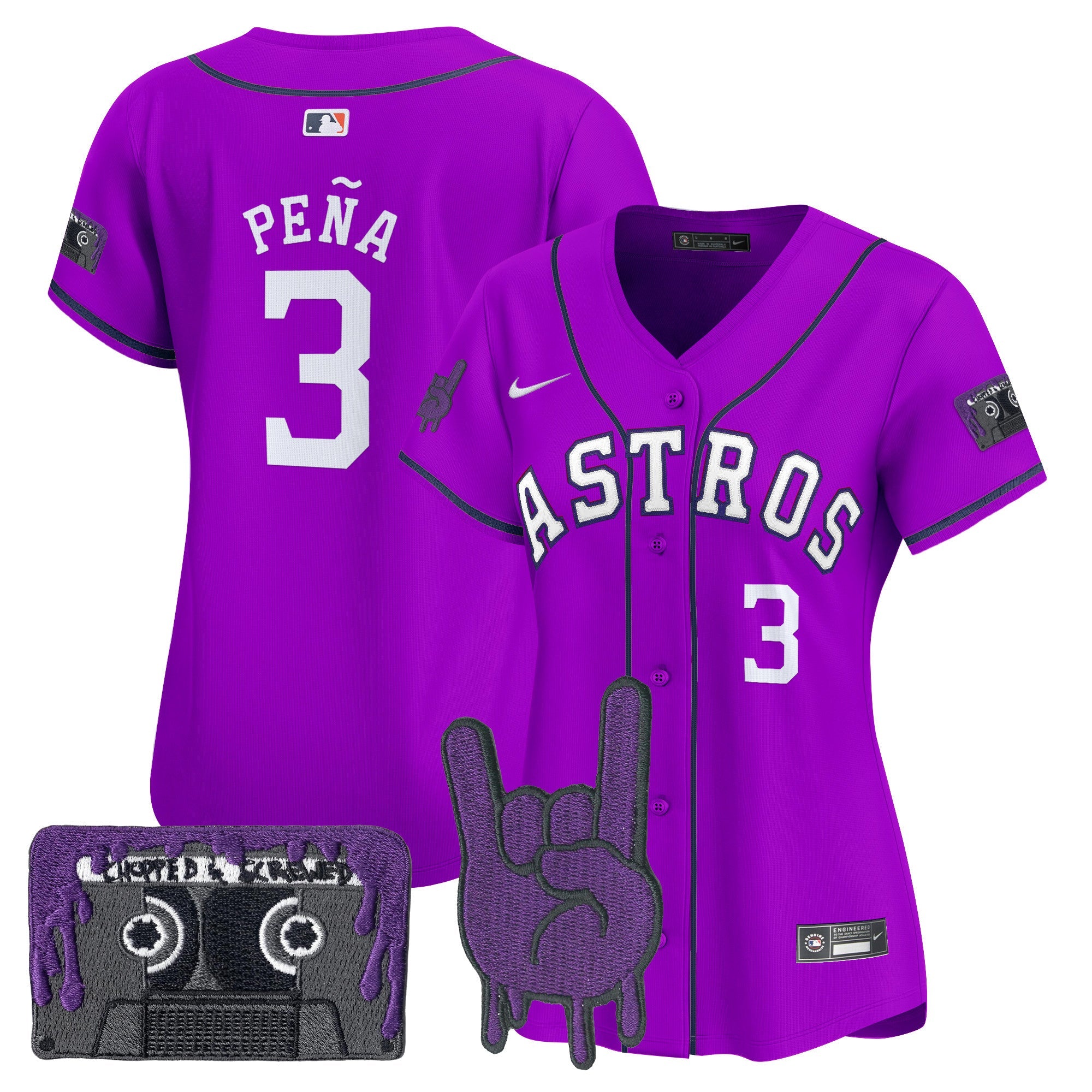 Women’s Houston DJ Screw Patch Vapor Premier Limited Jersey
