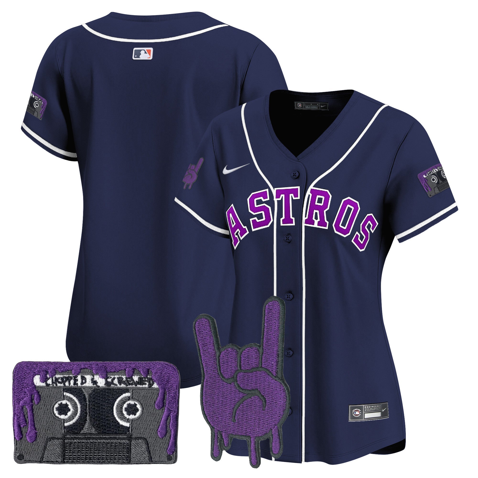 Women’s Houston DJ Screw Patch Vapor Premier Limited Jersey