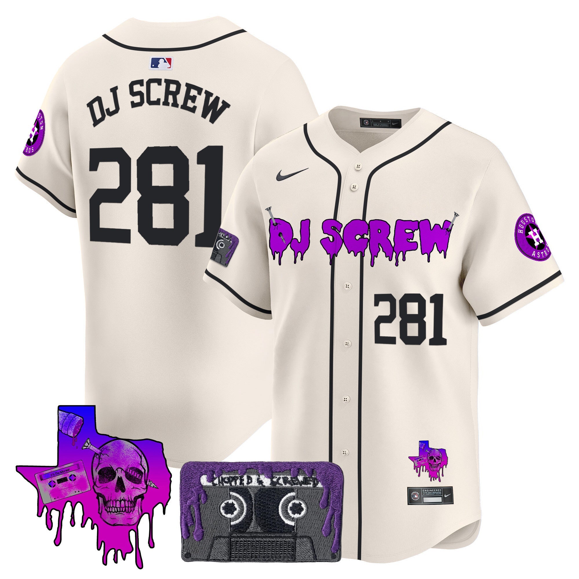Men’s Houston DJ Screw Patch Vapor Premier Limited Jersey V2