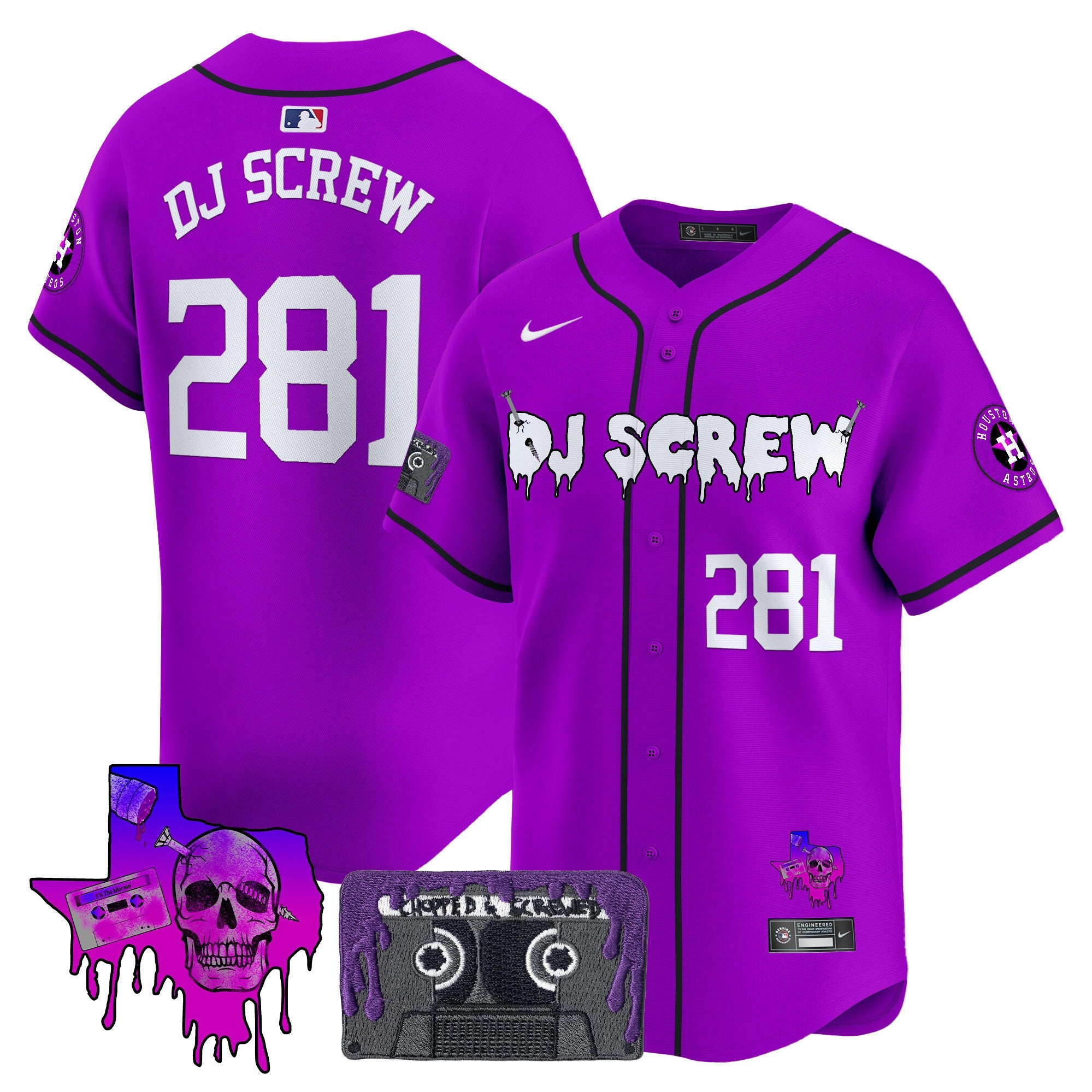 Men’s Houston DJ Screw Patch Vapor Premier Limited Jersey V2