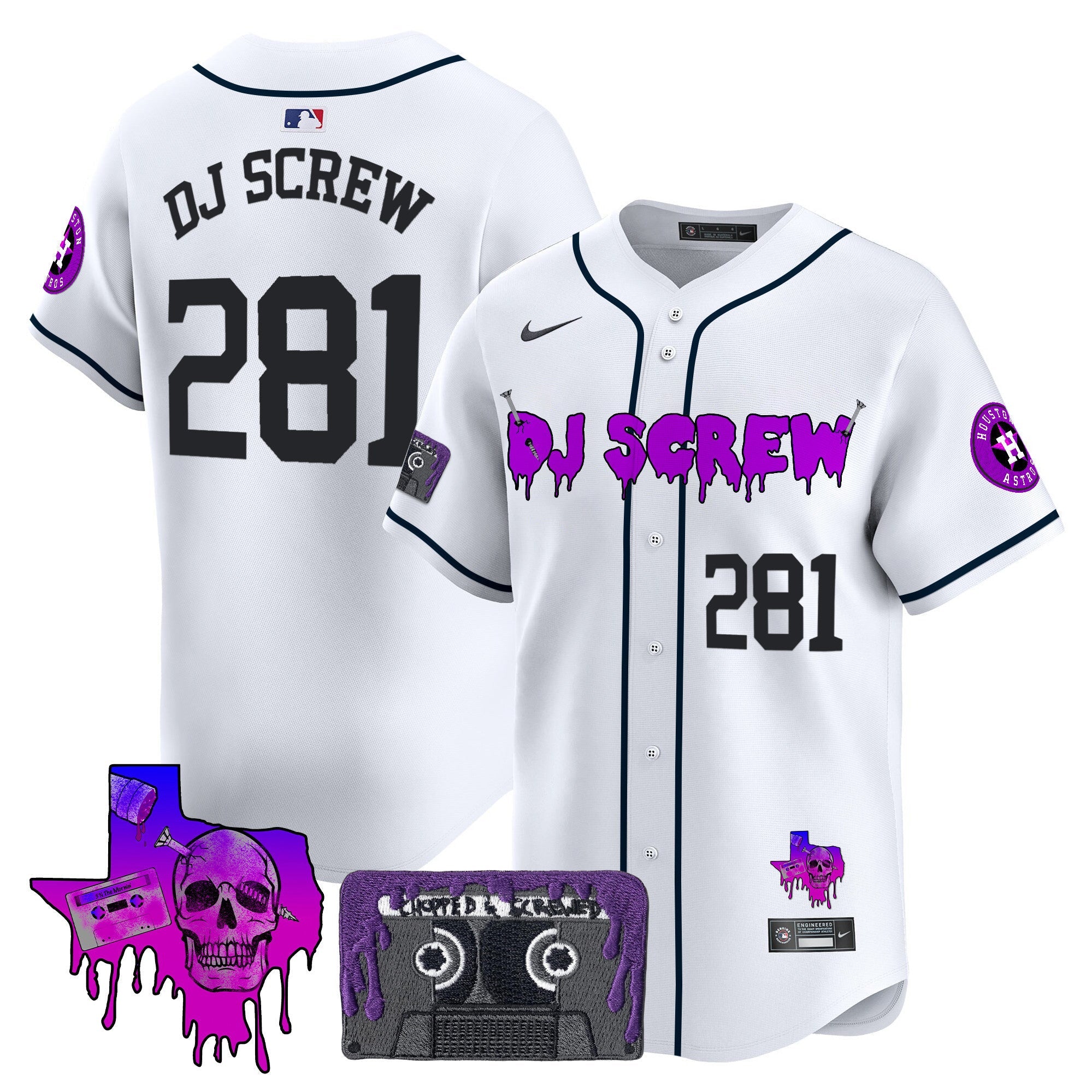 Men’s Houston DJ Screw Patch Vapor Premier Limited Jersey V2