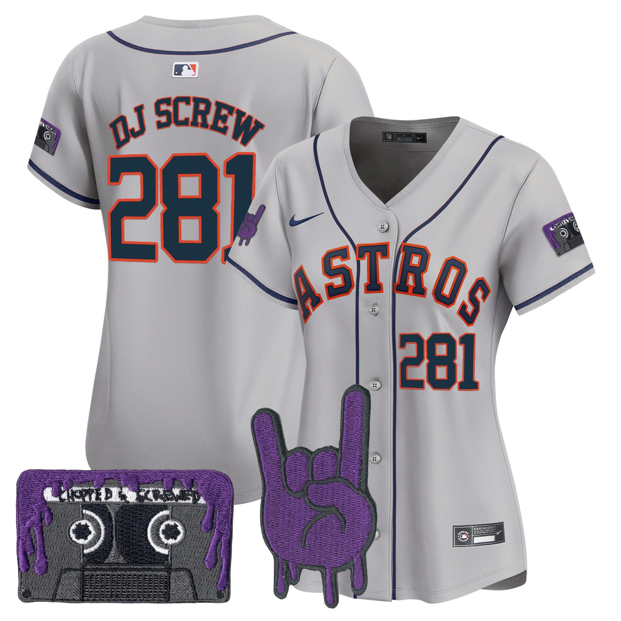 Women’s Houston DJ Screw Patch Vapor Premier Limited Jersey