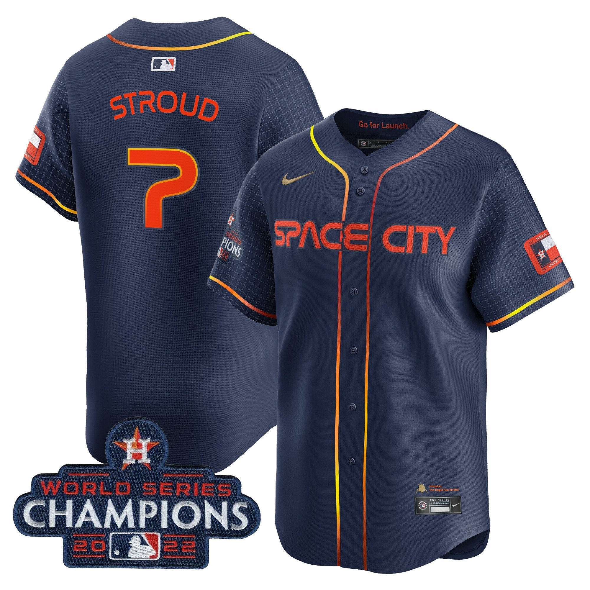 Houston Space City 2022 World Series Champions Vapor Premier Limited Jersey