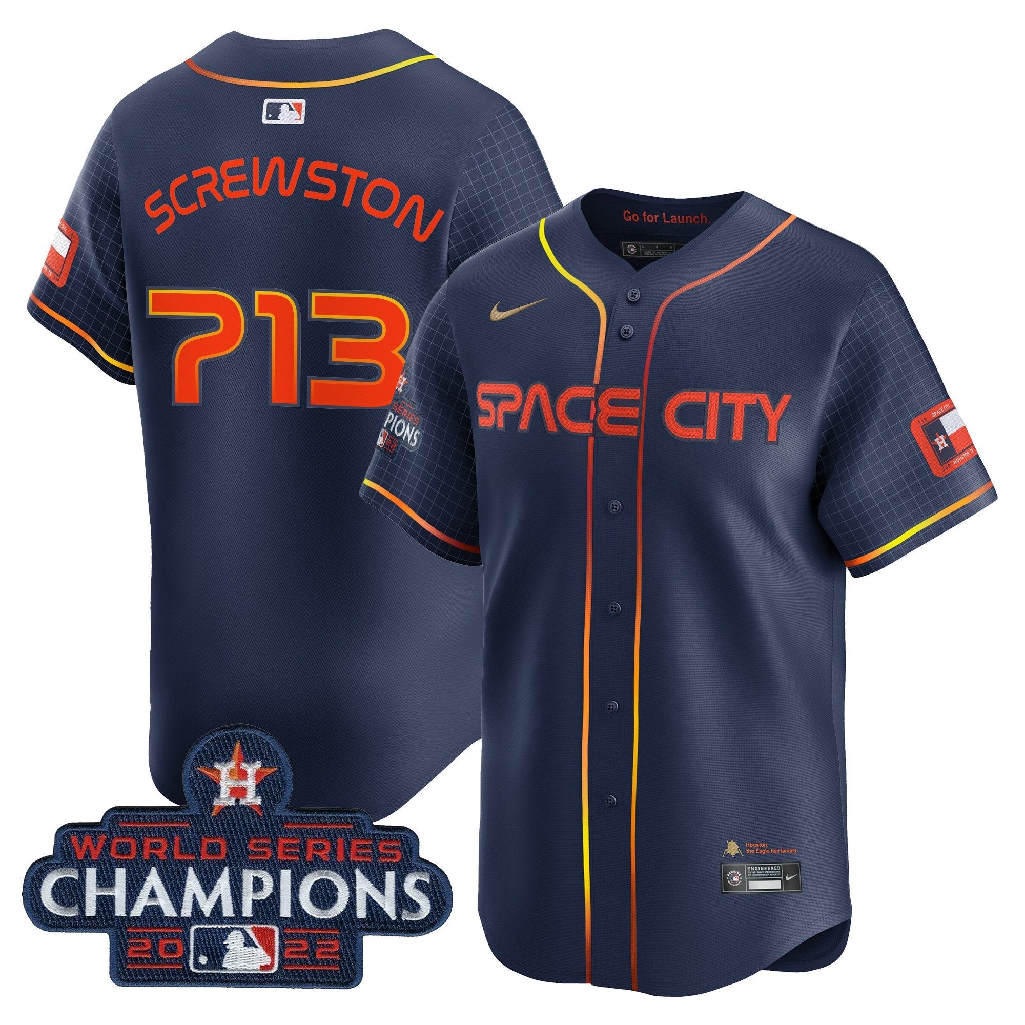 Houston Space City 2022 World Series Champions Vapor Premier Limited Jersey