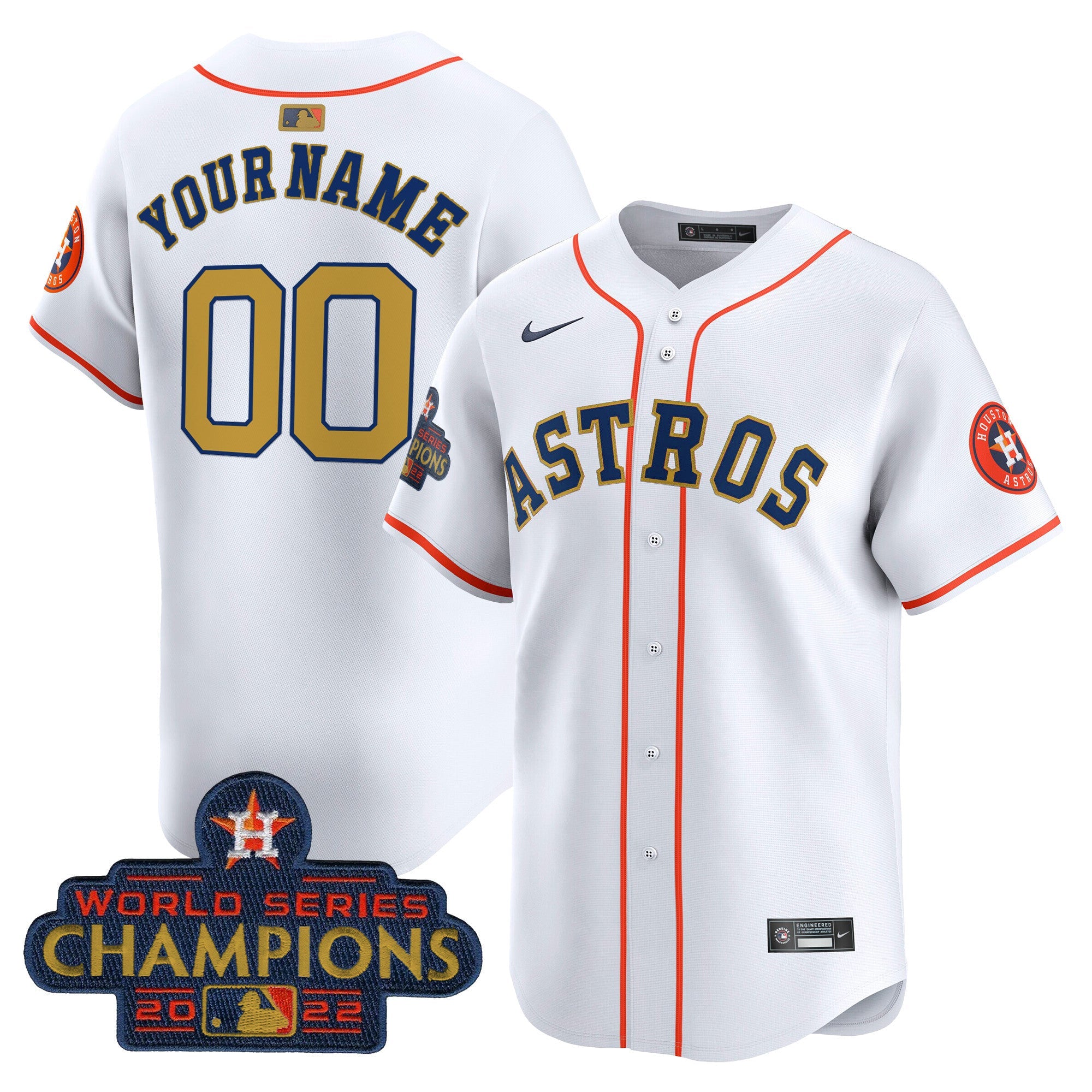 Houston 2022 World Series Champions Vapor Premier Limited Custom Jersey