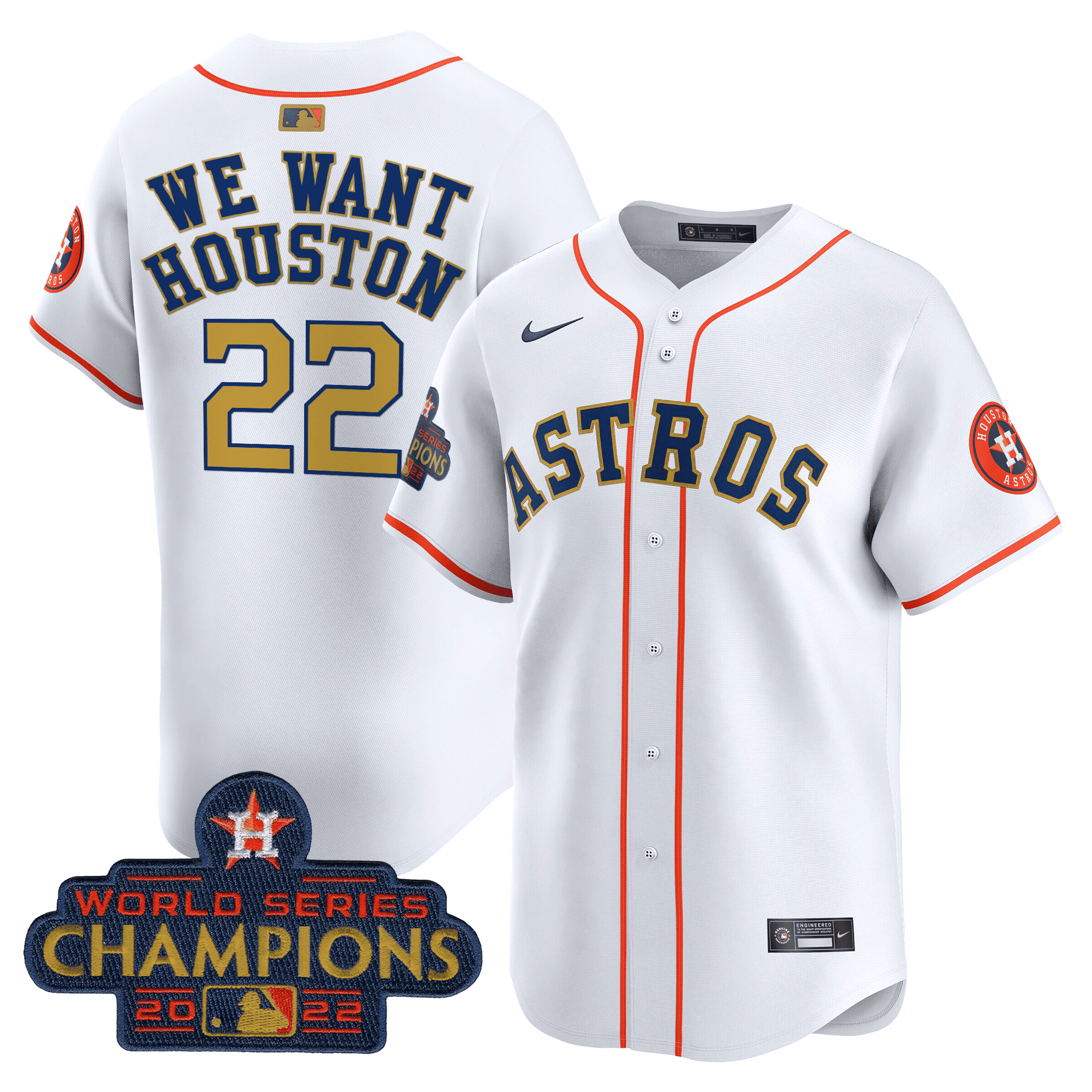 Houston 2022 World Series Champions Vapor Premier Limited Jersey