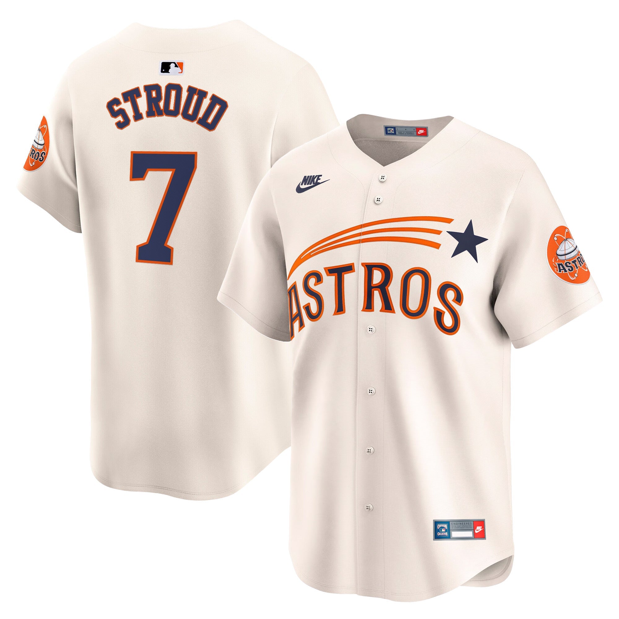 Men’s Houston Throwback Cooperstown Vapor Premier Limited Jersey