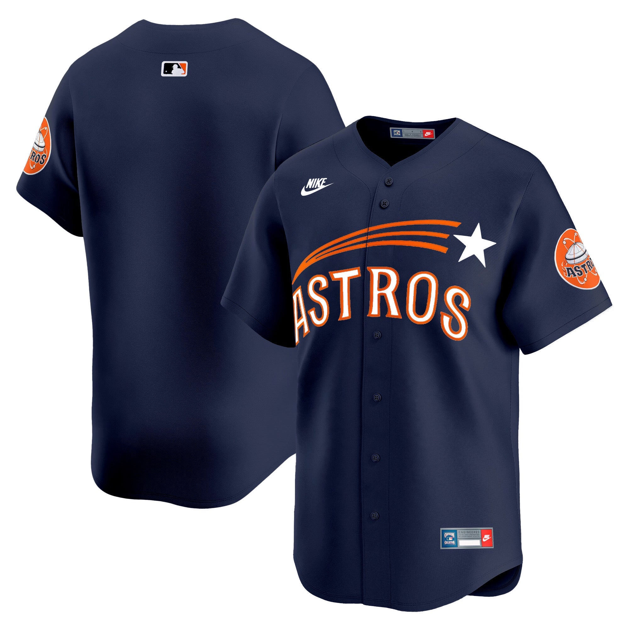 Men’s Houston Throwback Cooperstown Vapor Premier Limited Jersey