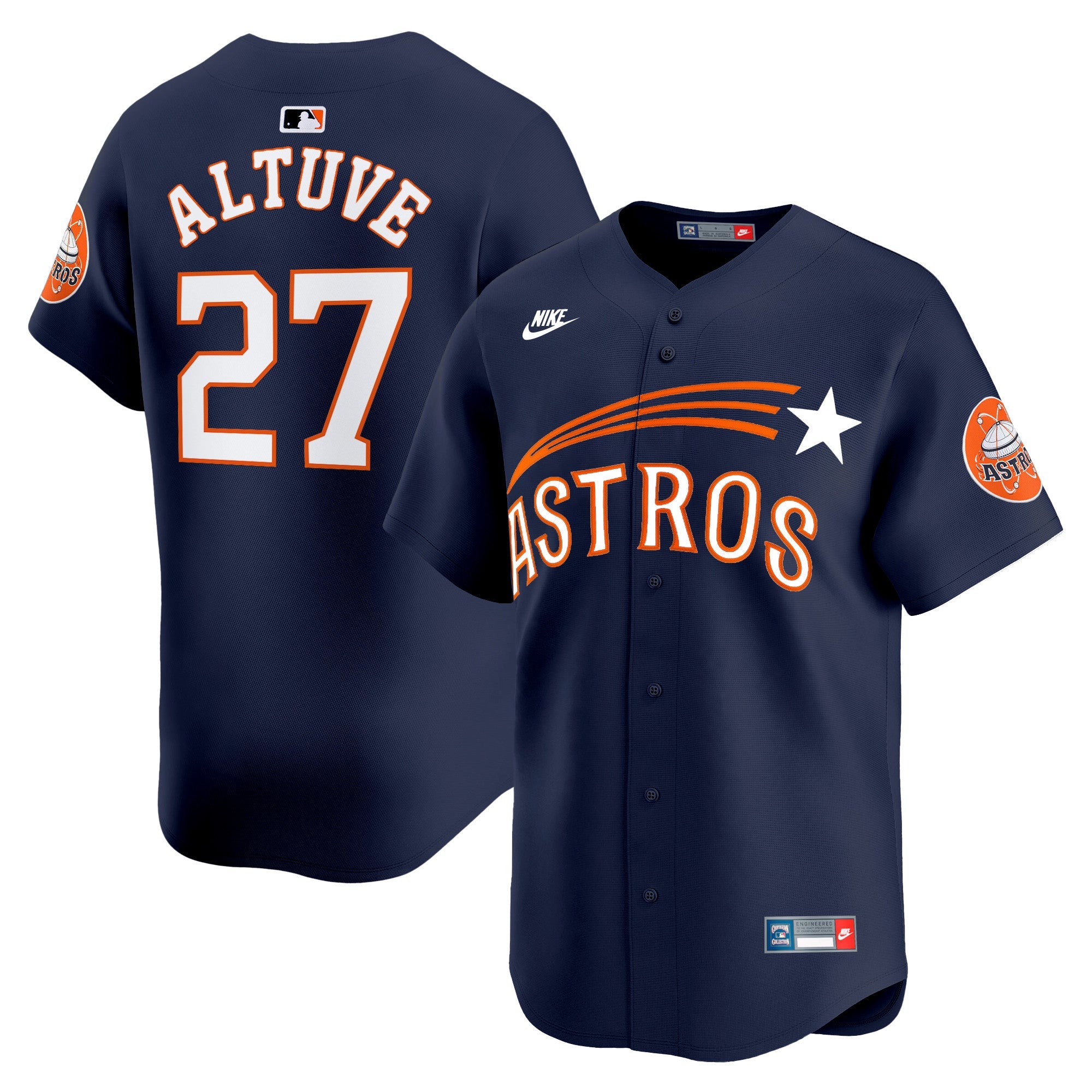 Men’s Houston Throwback Cooperstown Vapor Premier Limited Jersey