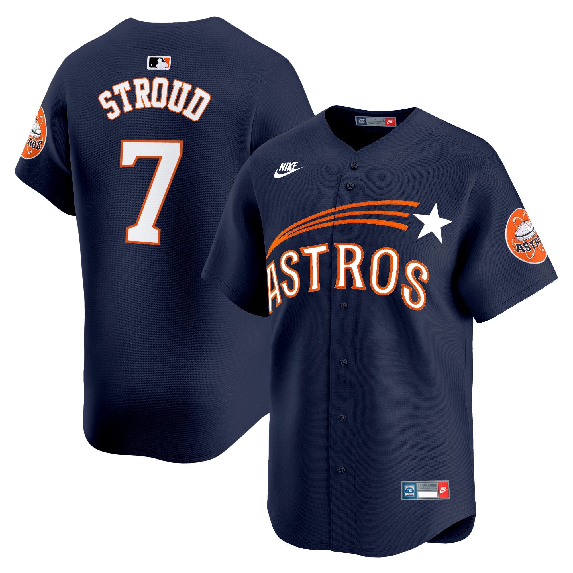 Men’s Houston Throwback Cooperstown Vapor Premier Limited Jersey