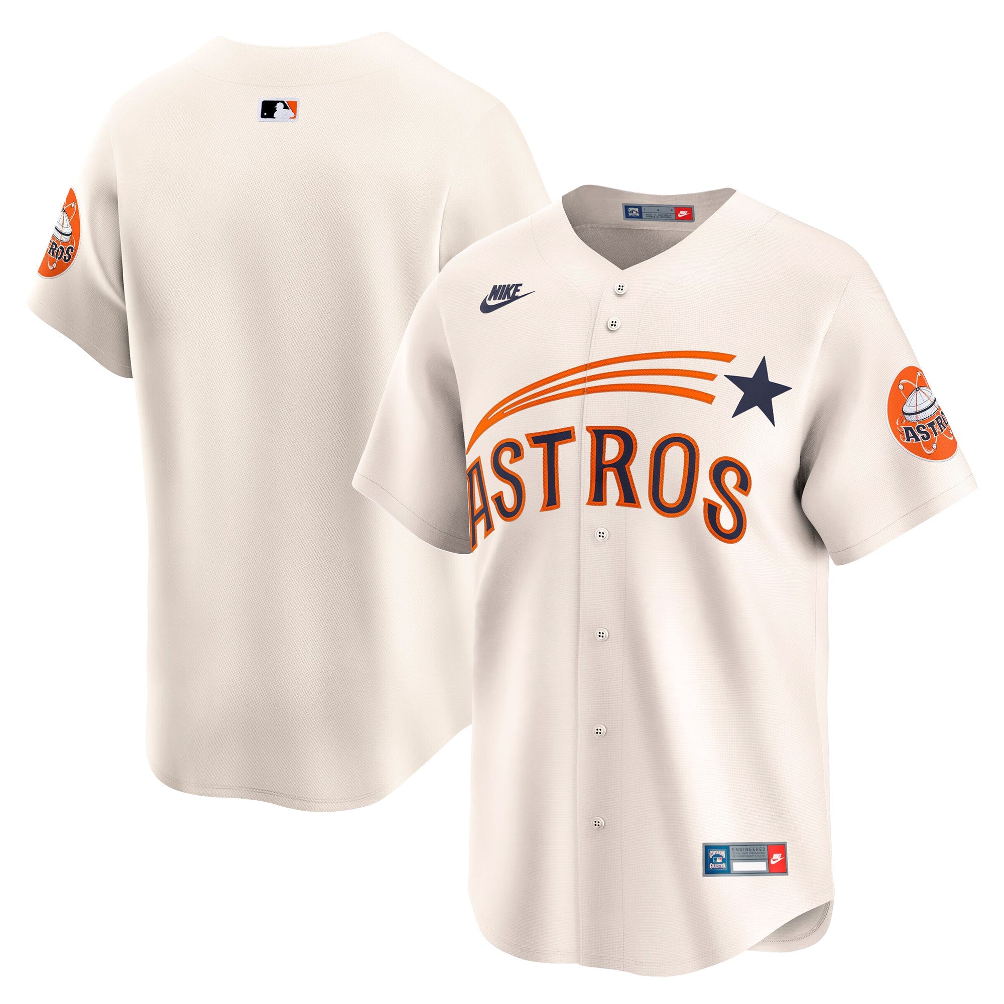 Men’s Houston Throwback Cooperstown Vapor Premier Limited Jersey