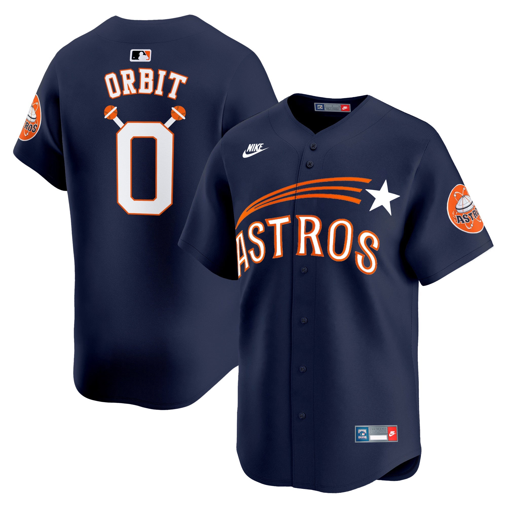 Men’s Houston Throwback Cooperstown Vapor Premier Limited Jersey