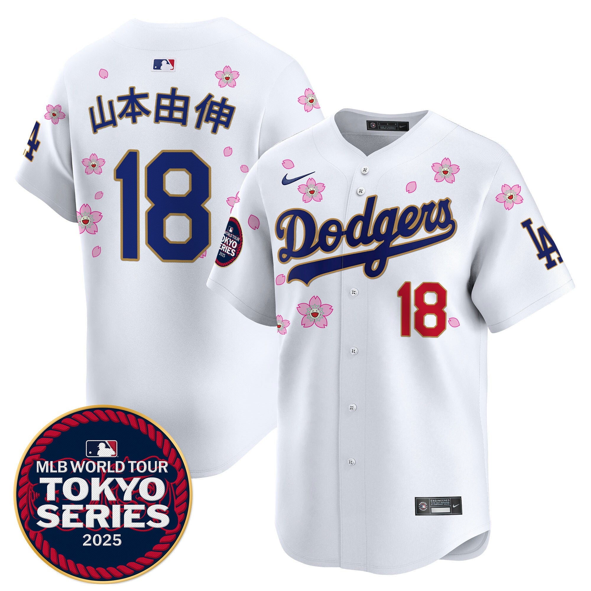 Men’s Tokyo Series 2025 Gold Trim Vapor Premier Limited Jersey – Stitched