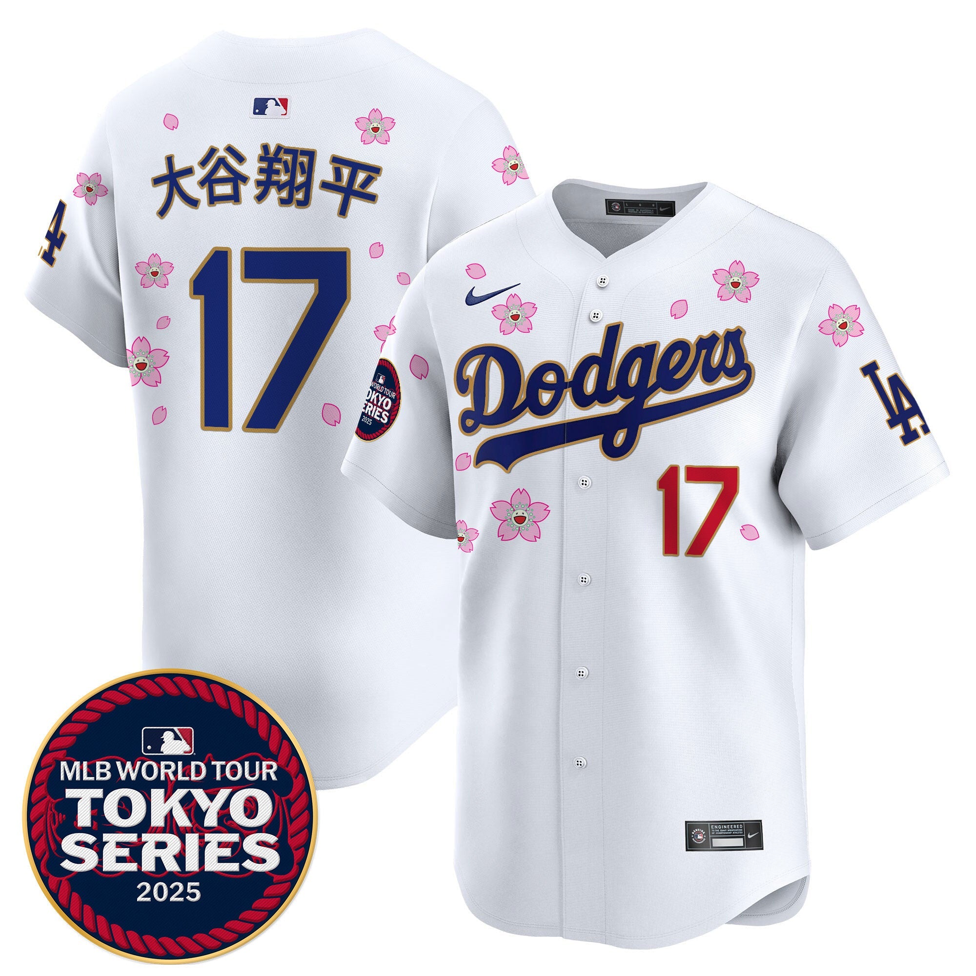 Men’s Tokyo Series 2025 Gold Trim Vapor Premier Limited Jersey – Stitched