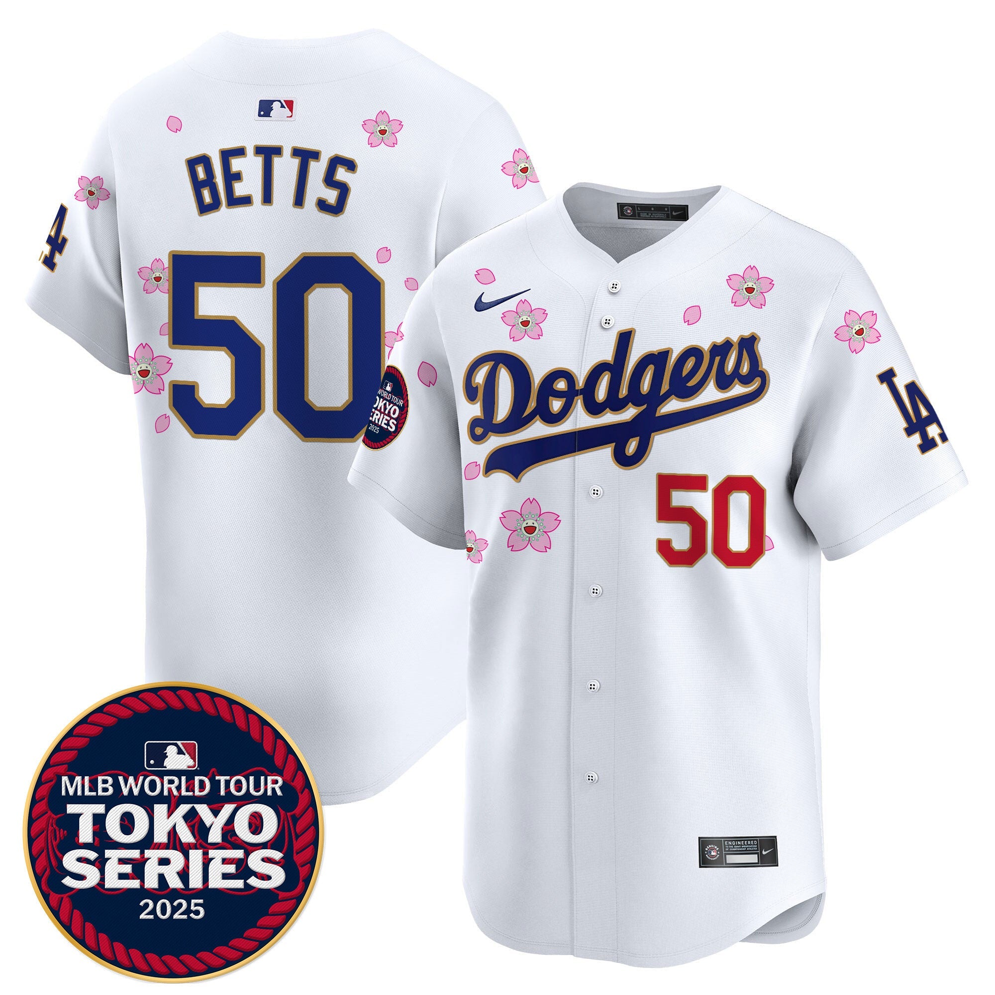 Men’s Tokyo Series 2025 Gold Trim Vapor Premier Limited Jersey – Stitched
