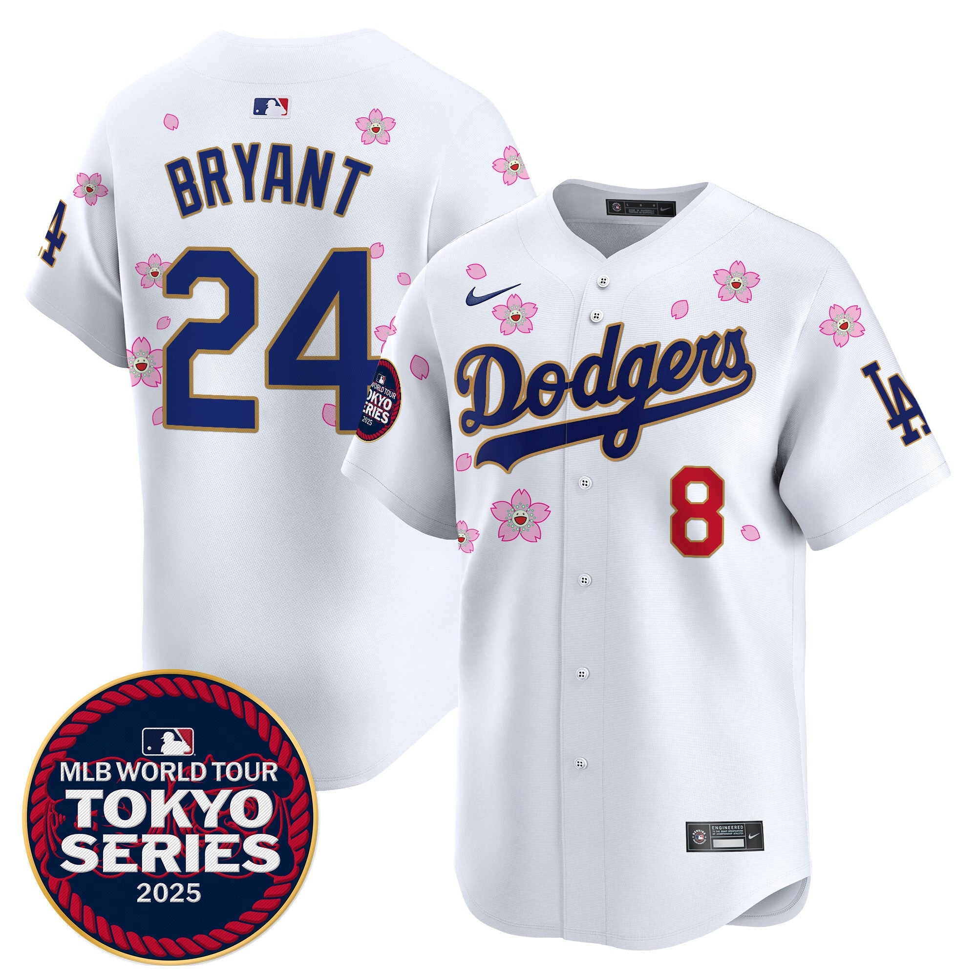 Men’s Tokyo Series 2025 Gold Trim Vapor Premier Limited Jersey – Stitched
