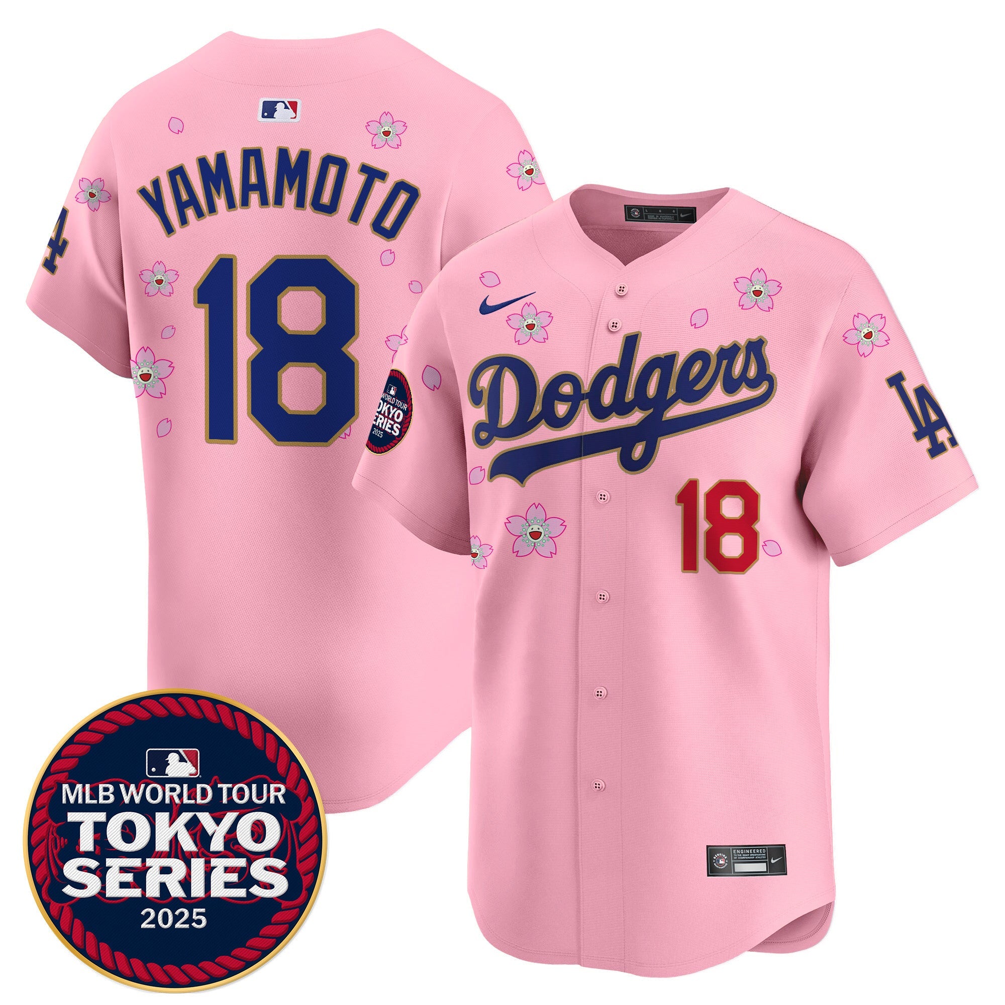 Men’s Tokyo Series 2025 Gold Trim Vapor Premier Limited Jersey – Stitched