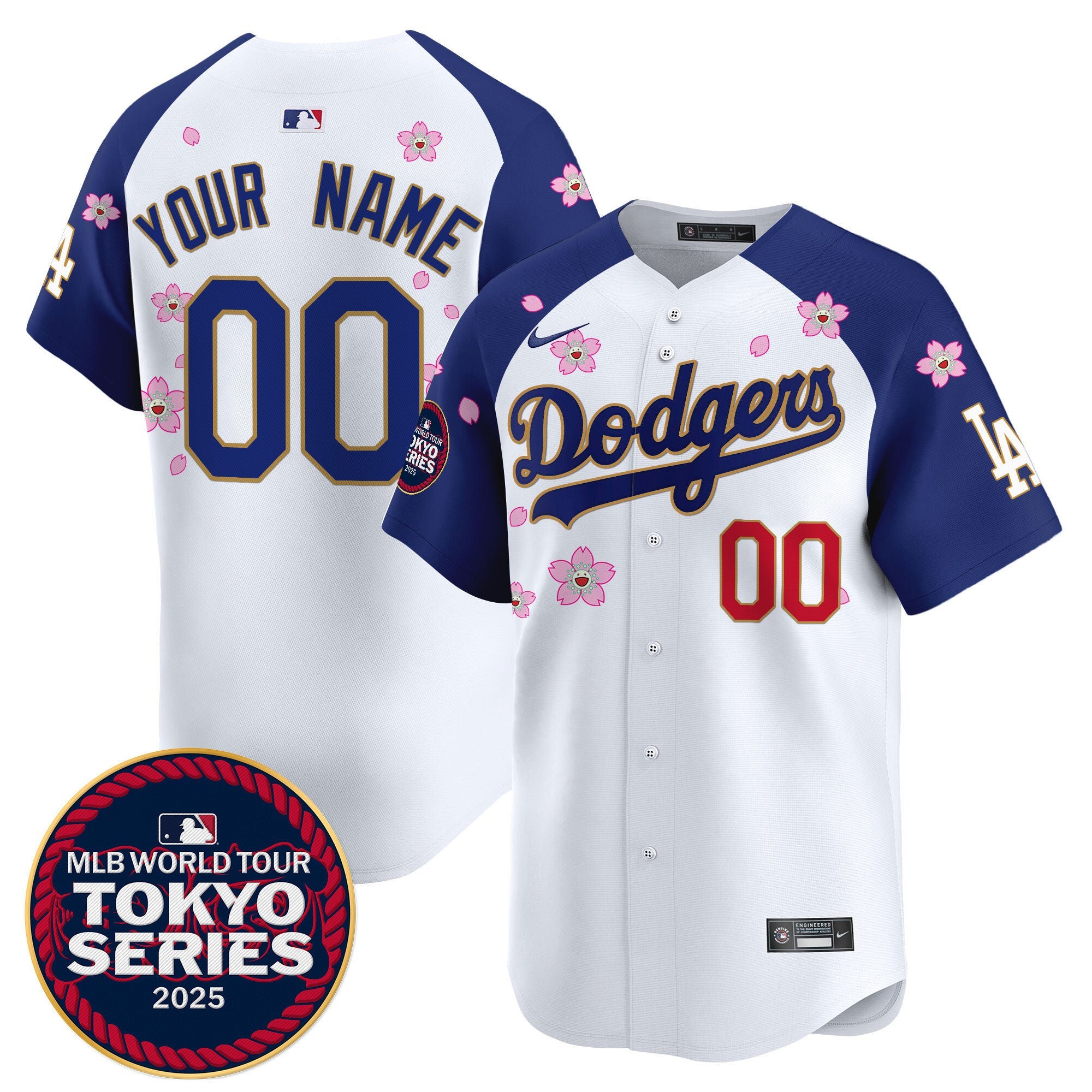 Tokyo Series 2025 Gold Trim Vapor Premier Limited Custom Jersey – Stitched