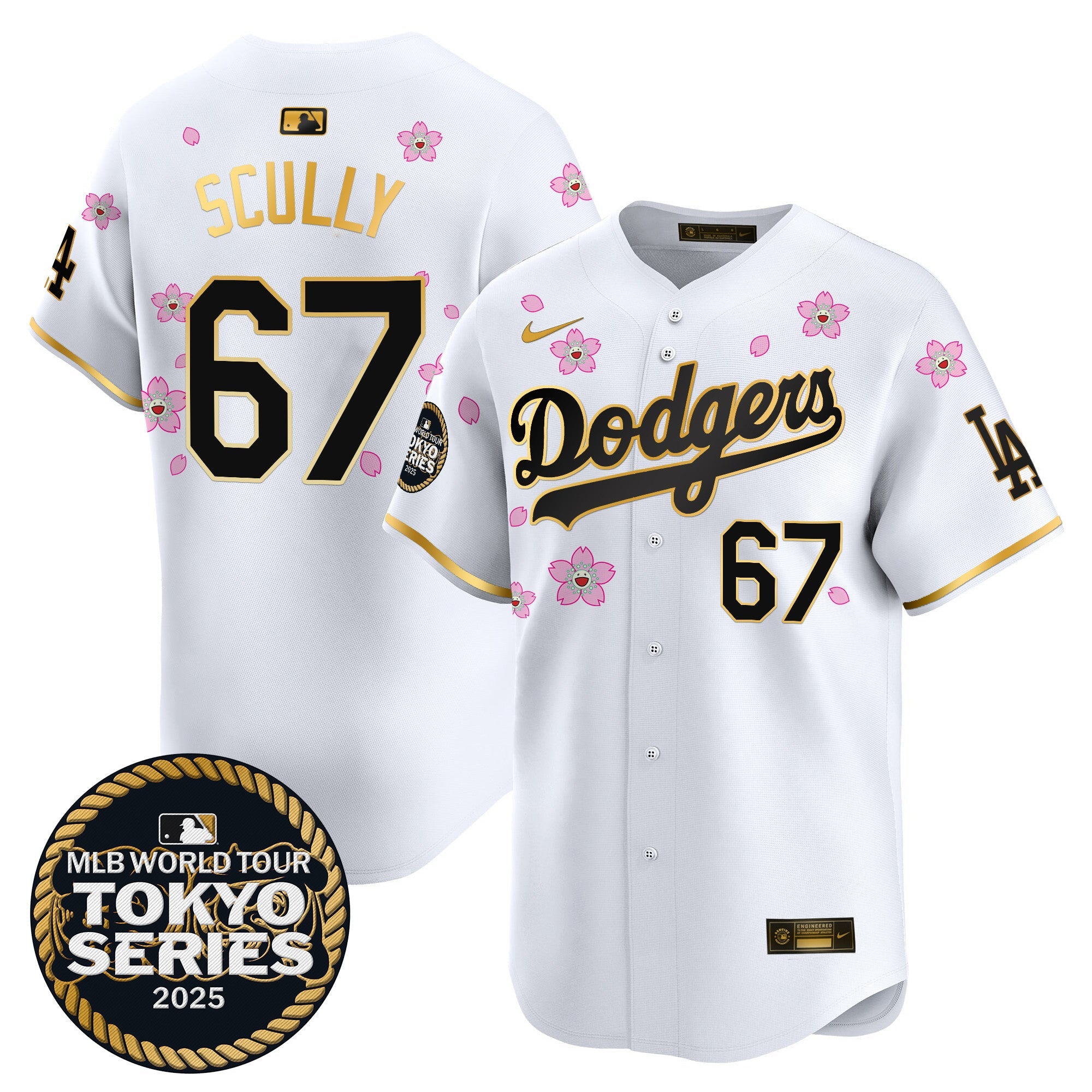 Men’s Tokyo Series 2025 Gold Trim Vapor Premier Limited Jersey V2 – Stitched