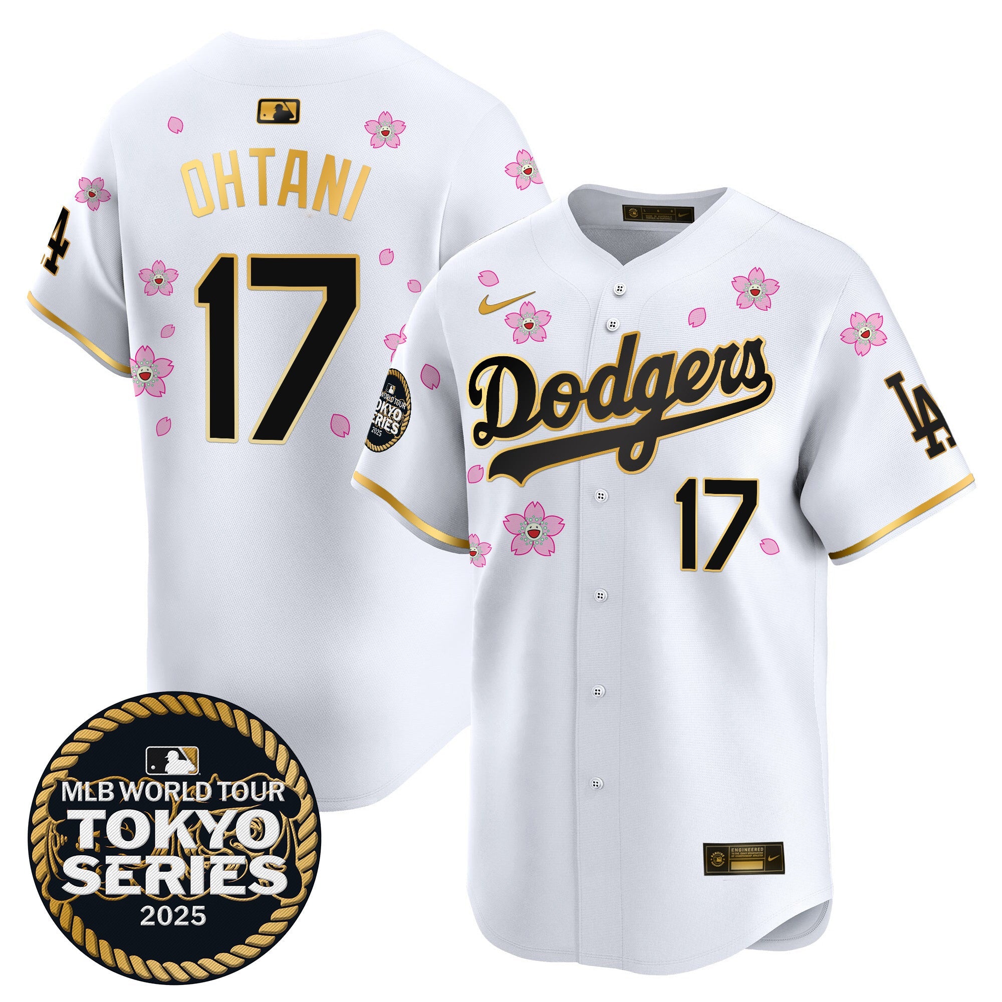 Men’s Tokyo Series 2025 Gold Trim Vapor Premier Limited Jersey V2 – Stitched