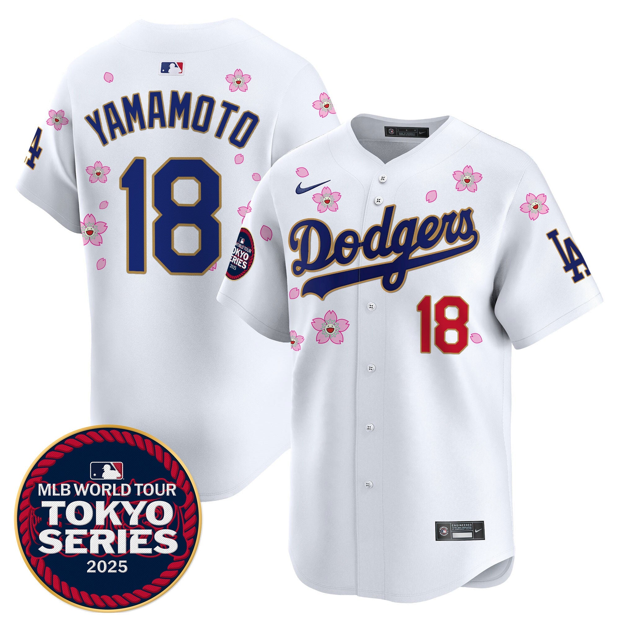 Men’s Tokyo Series 2025 Gold Trim Vapor Premier Limited Jersey V2 – Stitched