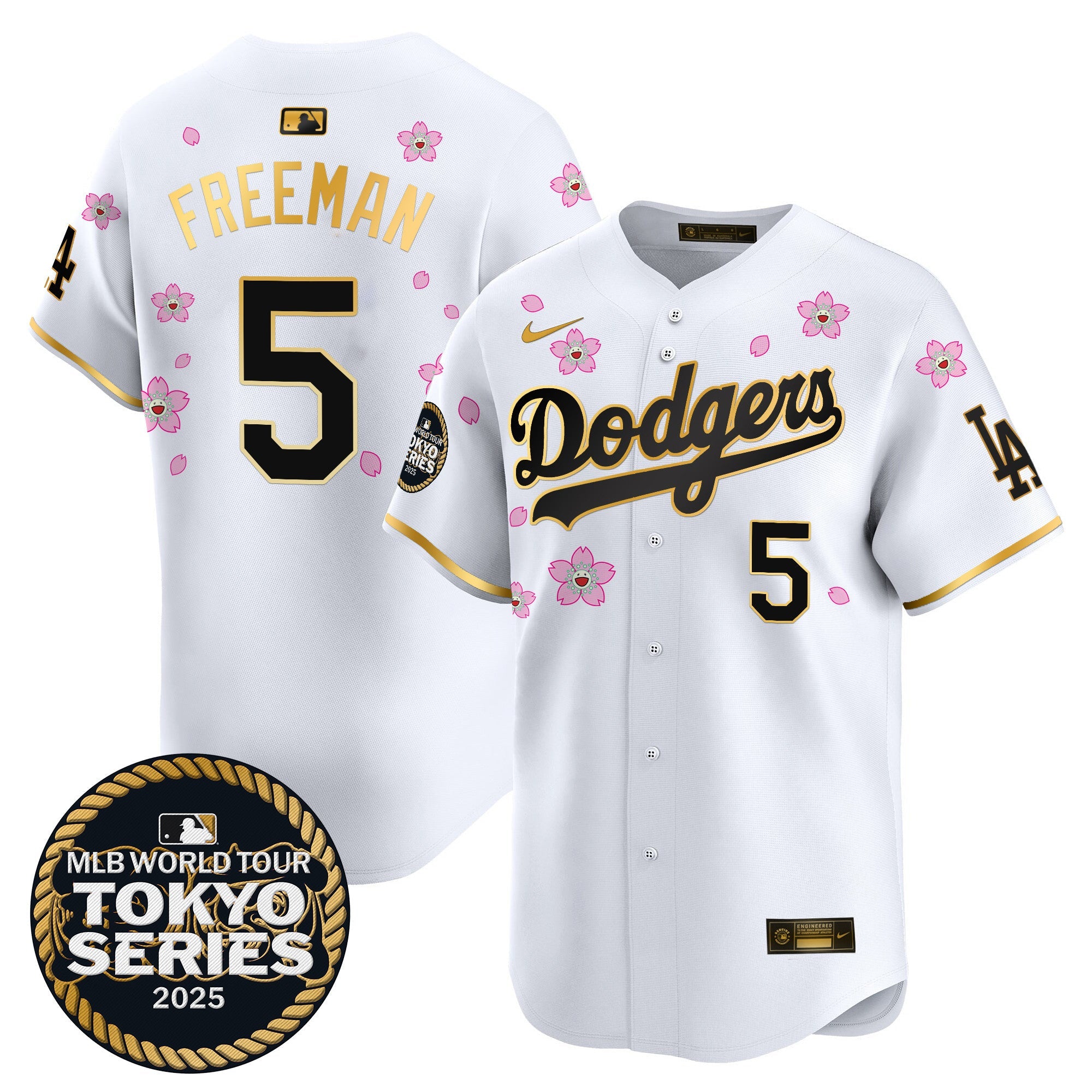 Men’s Tokyo Series 2025 Gold Trim Vapor Premier Limited Jersey V2 – Stitched