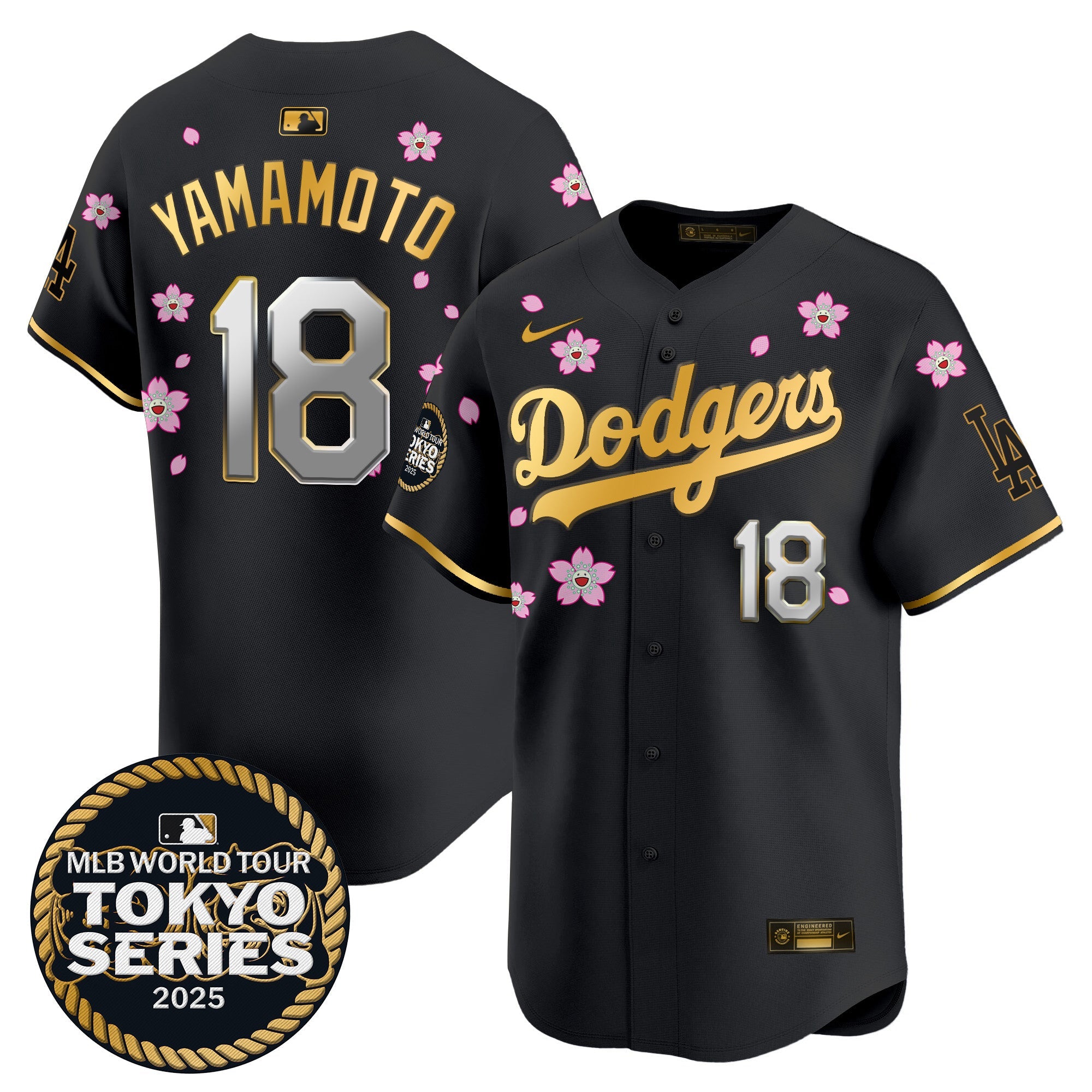 Men’s Tokyo Series 2025 Gold Trim Vapor Premier Limited Jersey V2 – Stitched