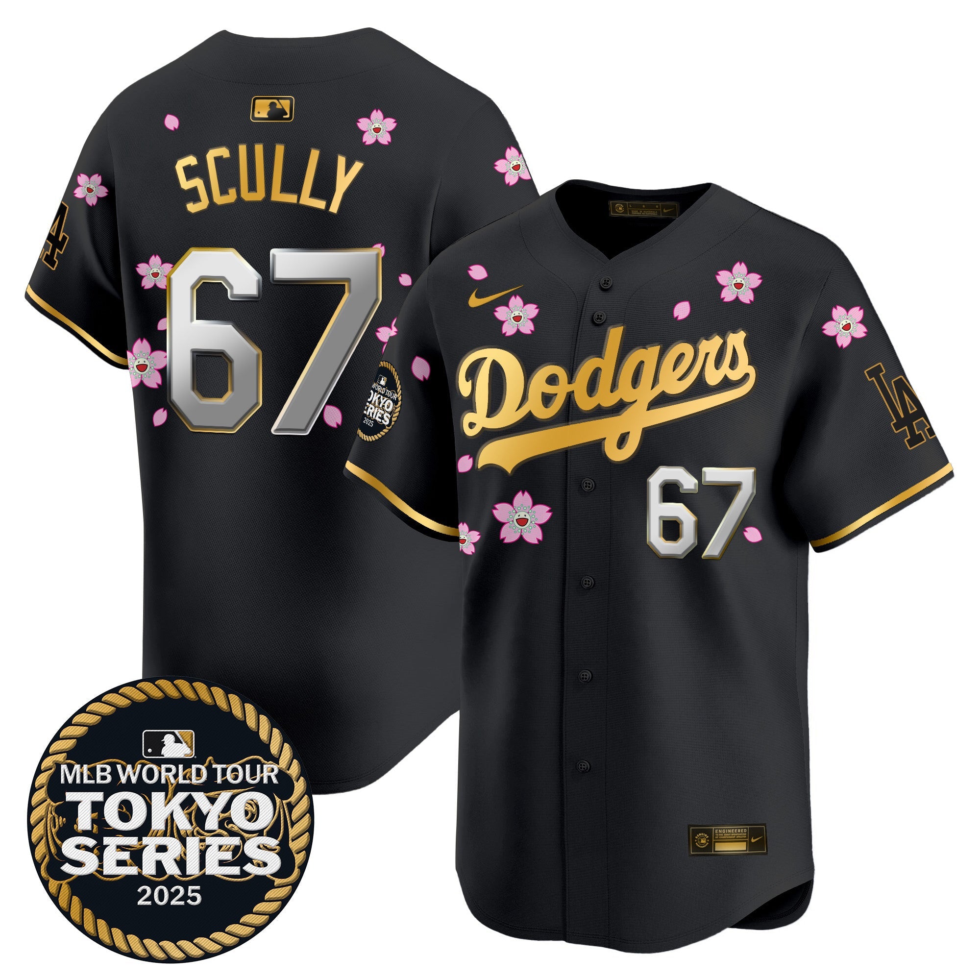 Men’s Tokyo Series 2025 Gold Trim Vapor Premier Limited Jersey V2 – Stitched