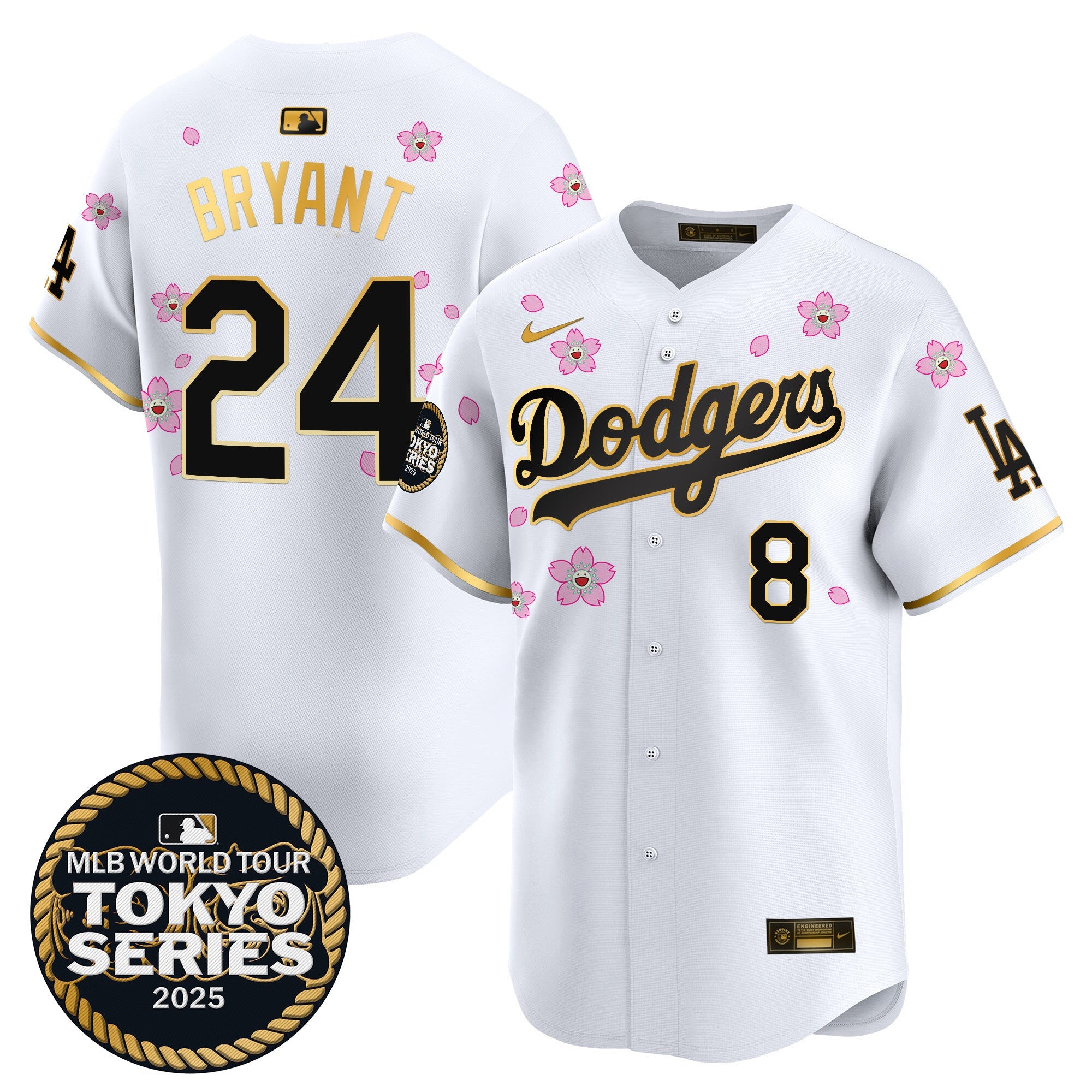 Men’s Tokyo Series 2025 Gold Trim Vapor Premier Limited Jersey V2 – Stitched