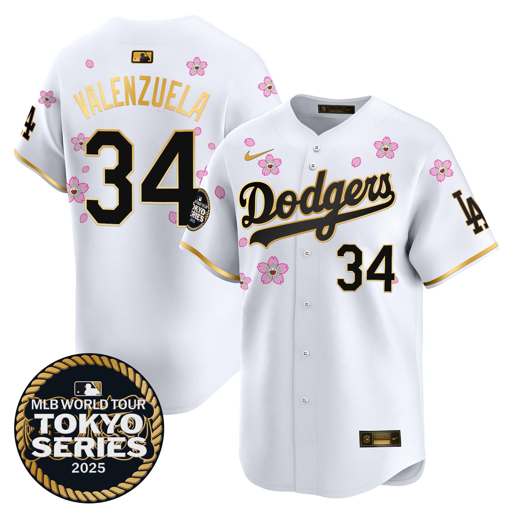 Men’s Tokyo Series 2025 Gold Trim Vapor Premier Limited Jersey V2 – Stitched